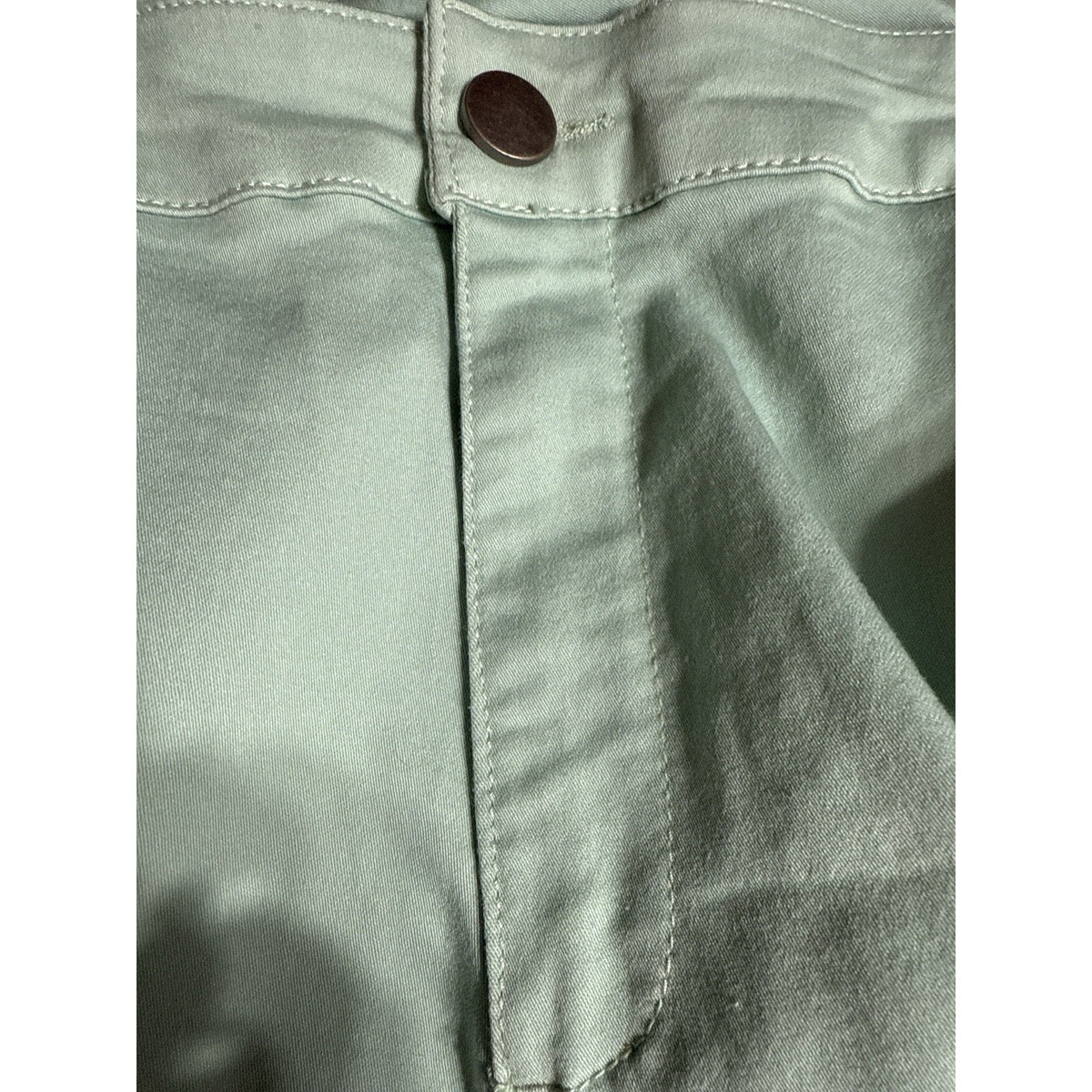 CJ Banks Women’s 24W Aqua Ankle Pants High Rise Relaxed Fit Cotton Stretch NWOT