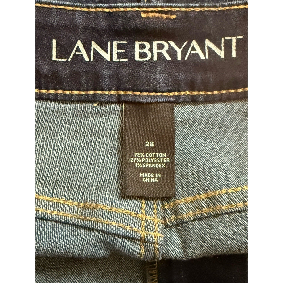 Lane Bryant Denim Shorts 28 Short Dark Wash Stretch 5-Pocket Women’s 7” Inseam