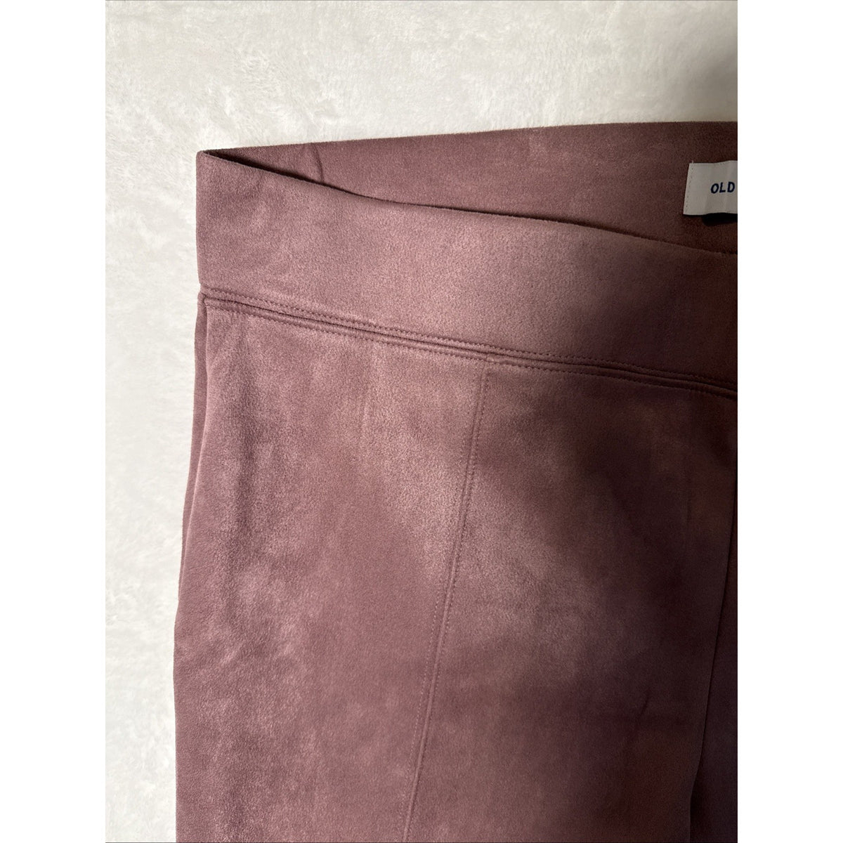 Stevie Old Navy FAUX Suede Stretch Pants / Pink Polyester & Spandex XL