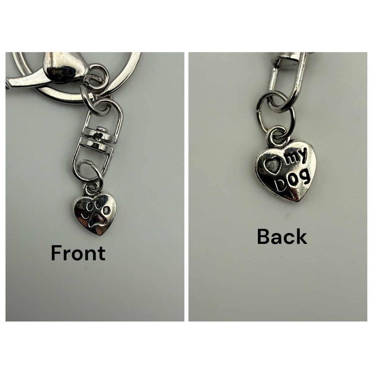 Wild Berry Spark Paw Glitter Dog Keychain Purse Charm Dog Mom Gift Handmade