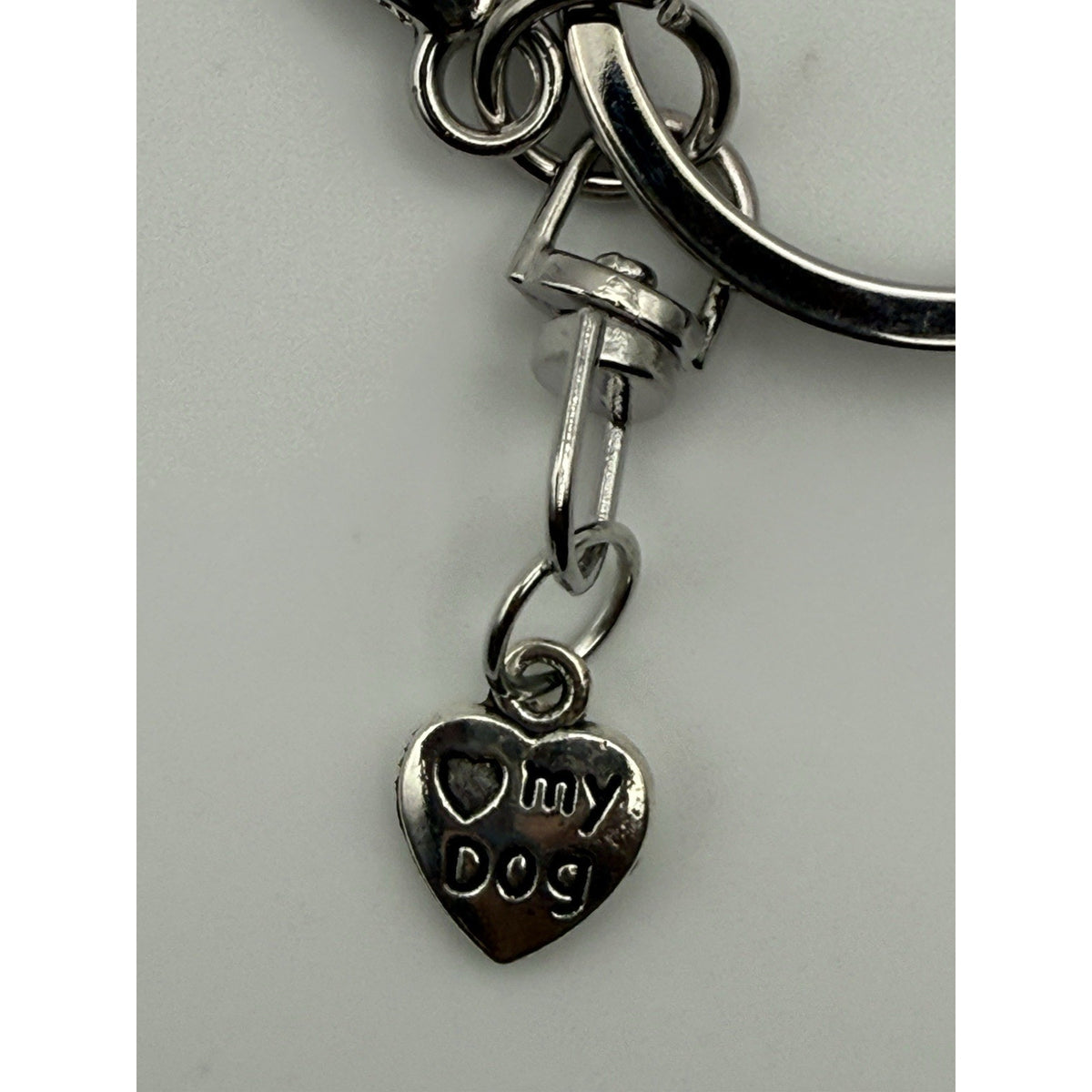 Ruby Ember Paw Glitter Dog Keychain Purse Charm Pet Lover Gift Red