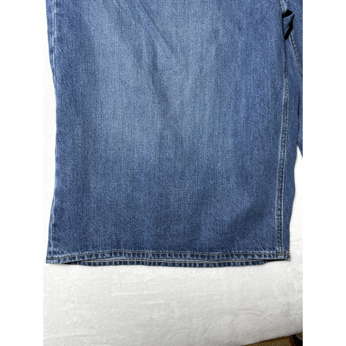 Old Navy Baggy Wide Leg Jeans Womens 30 NWT Mid Rise Drapey Denim Cropped