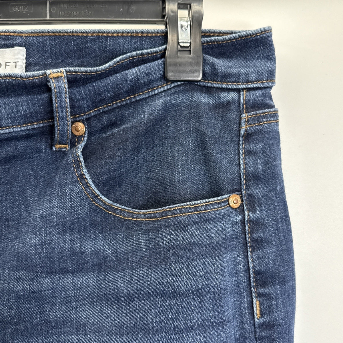 LOFT Skinny Jeans Women’s Size 12 Med Wash 5 Pocket, stretch, Casual Comfort