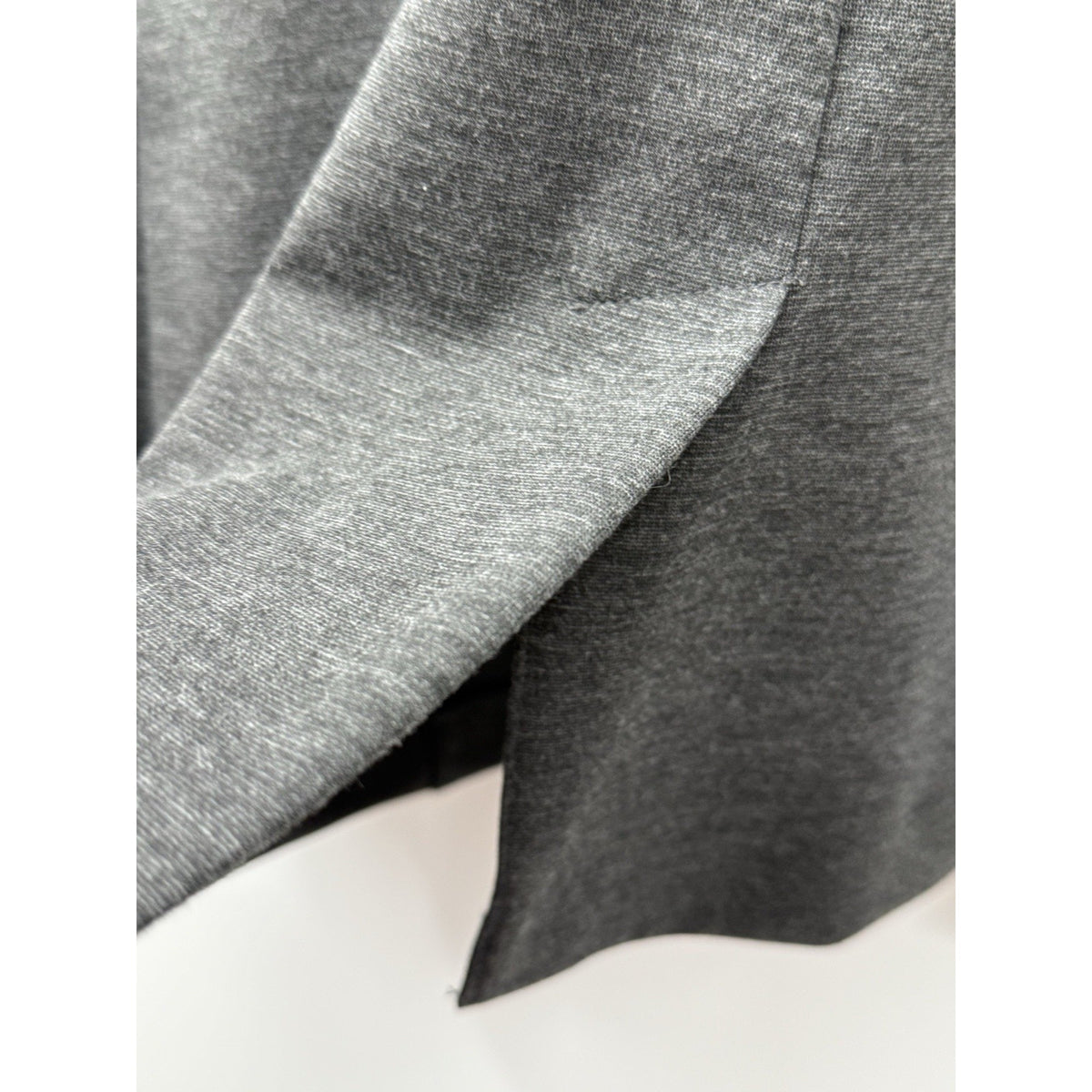 Apt 9 Women M Gray Knit Blazer Stretch Open Front Career Workwear Longline