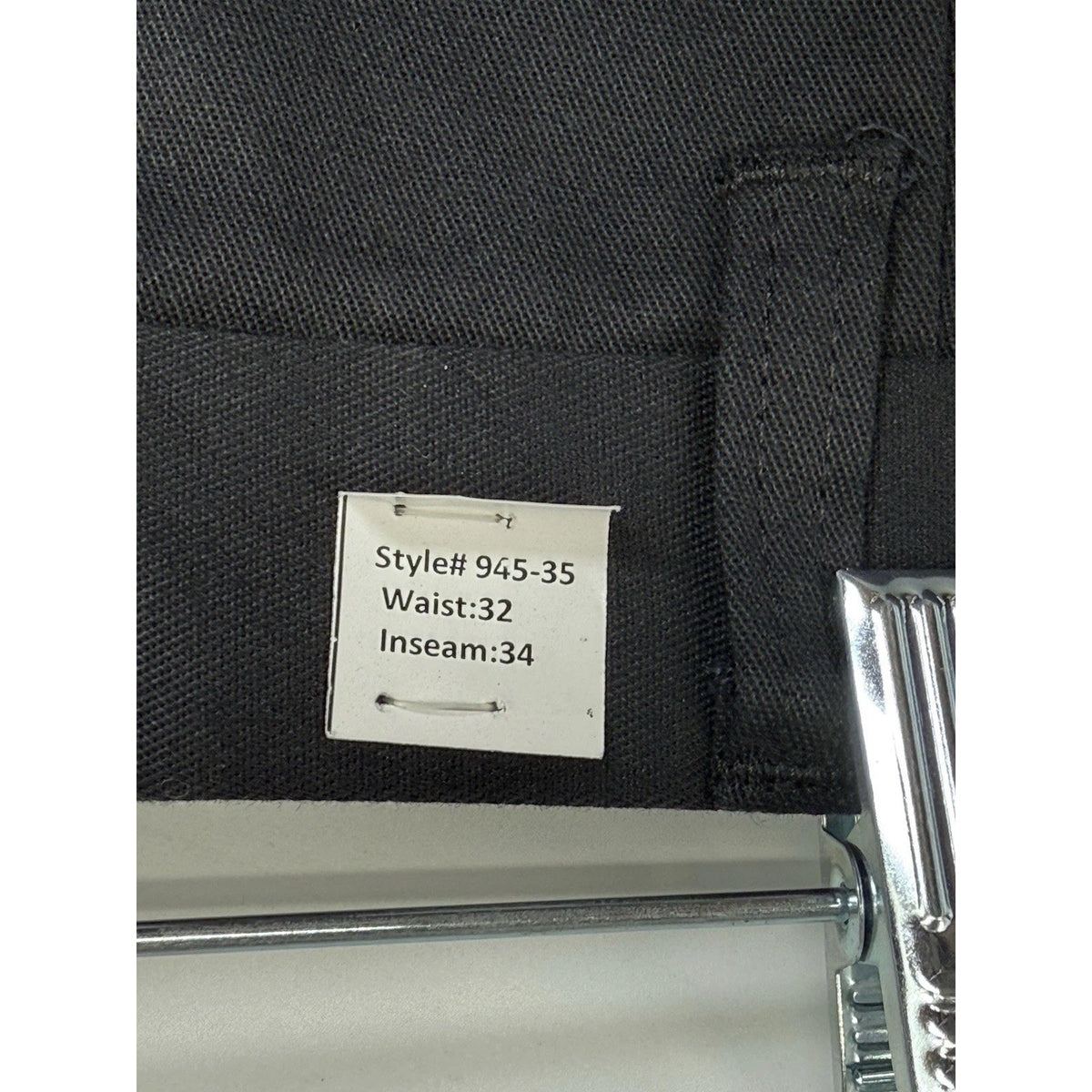 Cintas Comfort Flex Black Work Pants Mens 32x34 Straight Leg Uniform Career