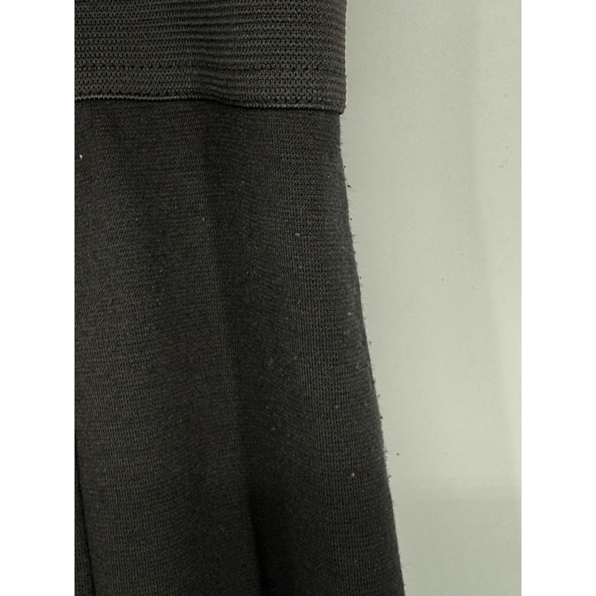 Lane Bryant Size 18 Black A-Line Knit Skirt Side Zip Stretch