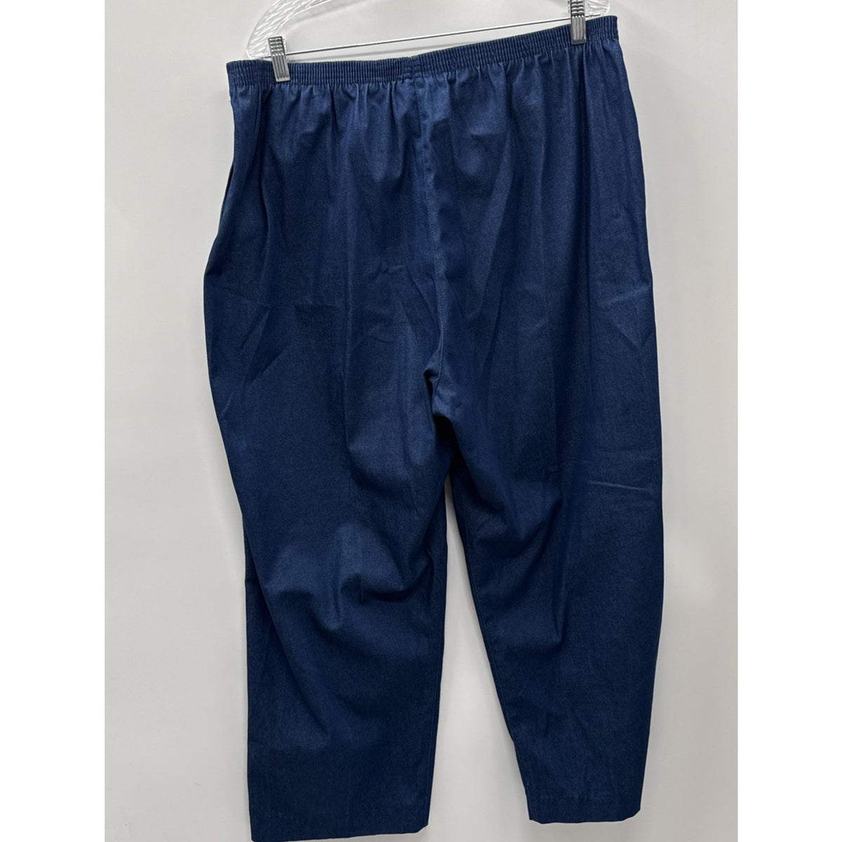 Alfred Dunner Women's Blue Classic Pull-On Straight Jeans Pants Plus Size-22W