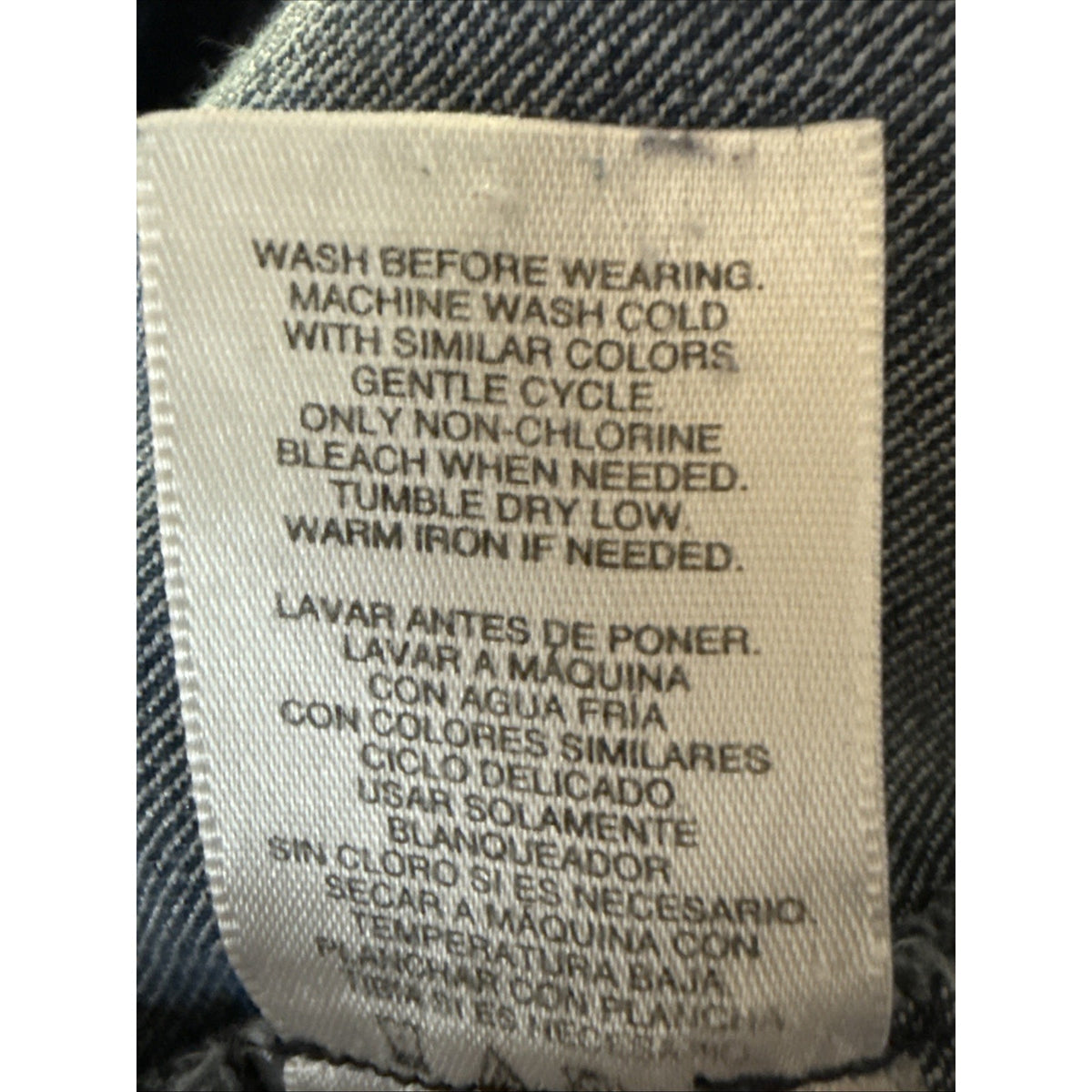 Basic Editions Womens Denim Pull On Capri Pants Sz10 Blue High Waist Relaxed Fit