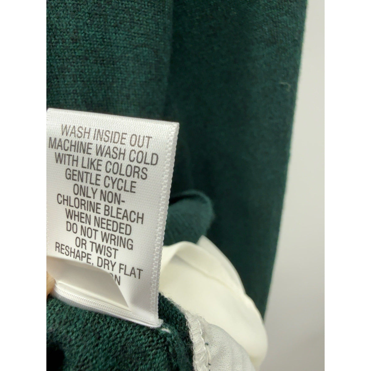 Apt 9 Layered Sweater Top Green Faux Shirt Hem Gold Button Career Medium Petite