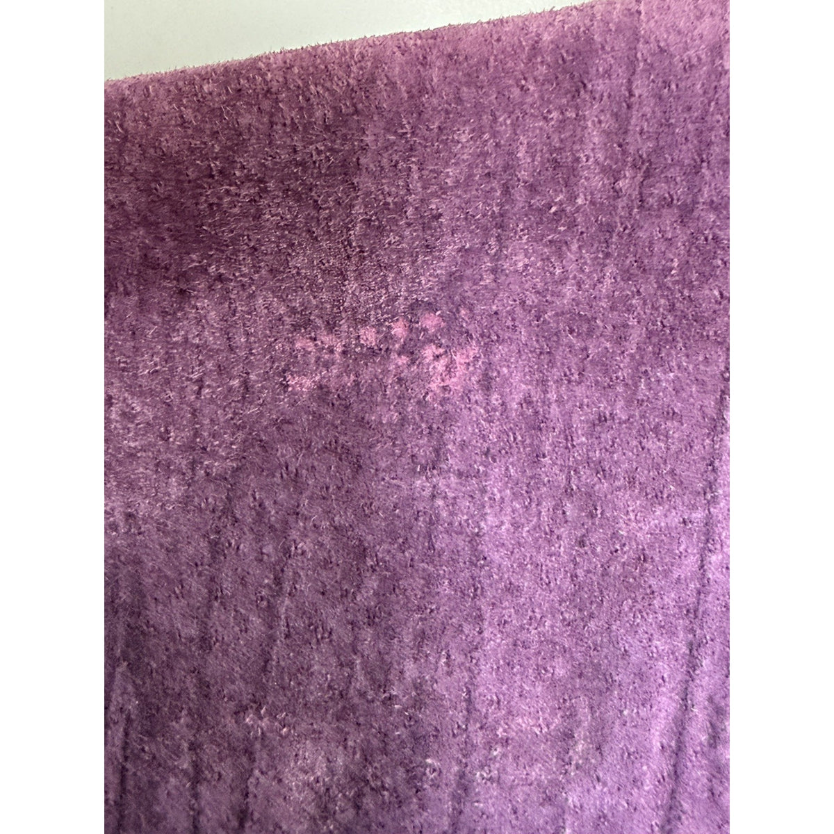 Women’s Small Coldwater Creek Vintage Purple Crinkle Suede Leather Jacket Y2K