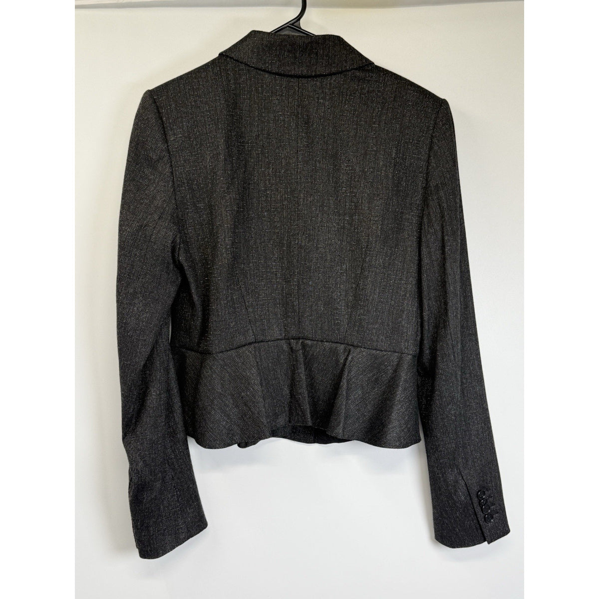 Ann Taylor Women Blazer Size 8 Ruffle Bottom Work Career Jacket