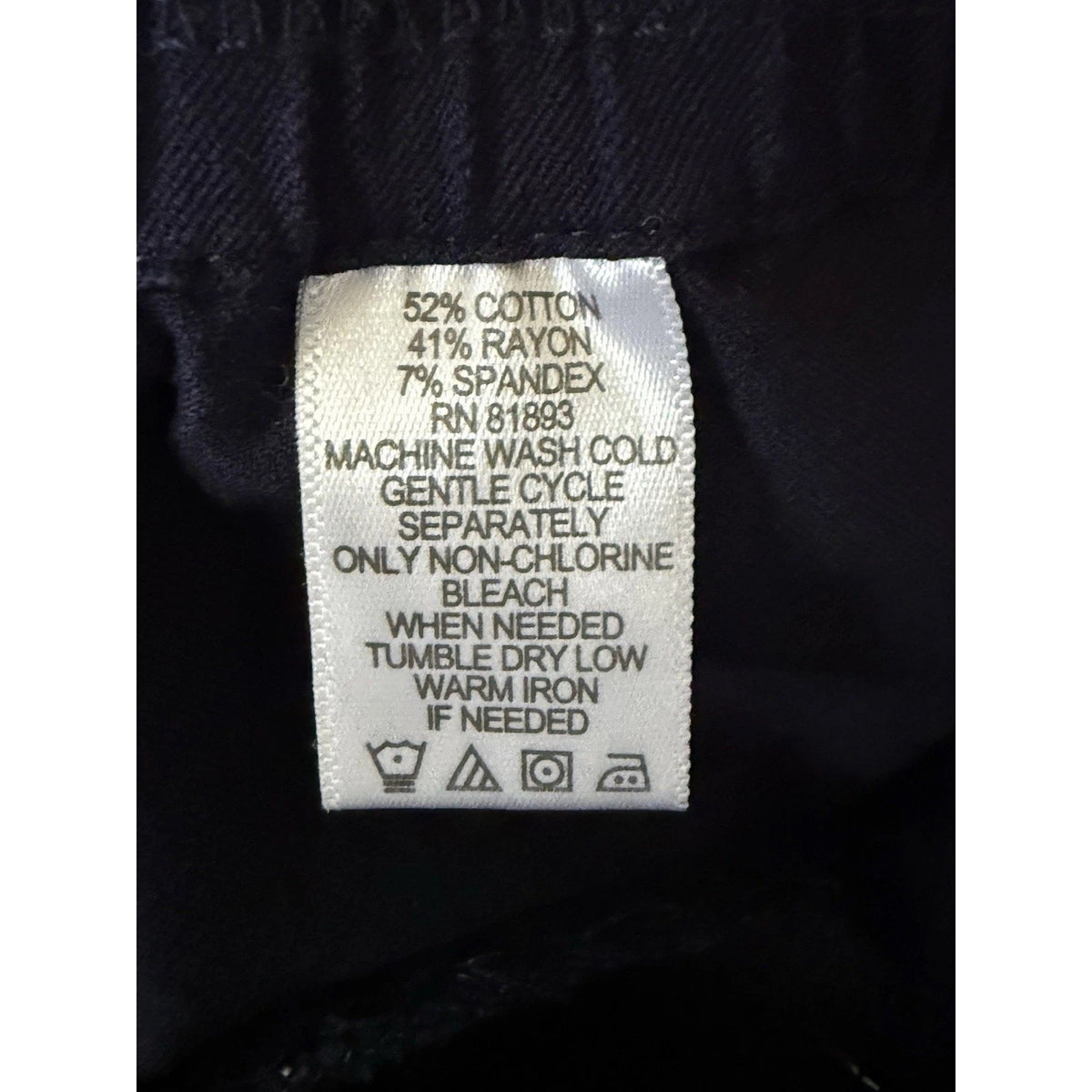 isaac mizrahi live Women’s Navy Ankle Pants Pull-On Comfort Waist Stretch Sz 14