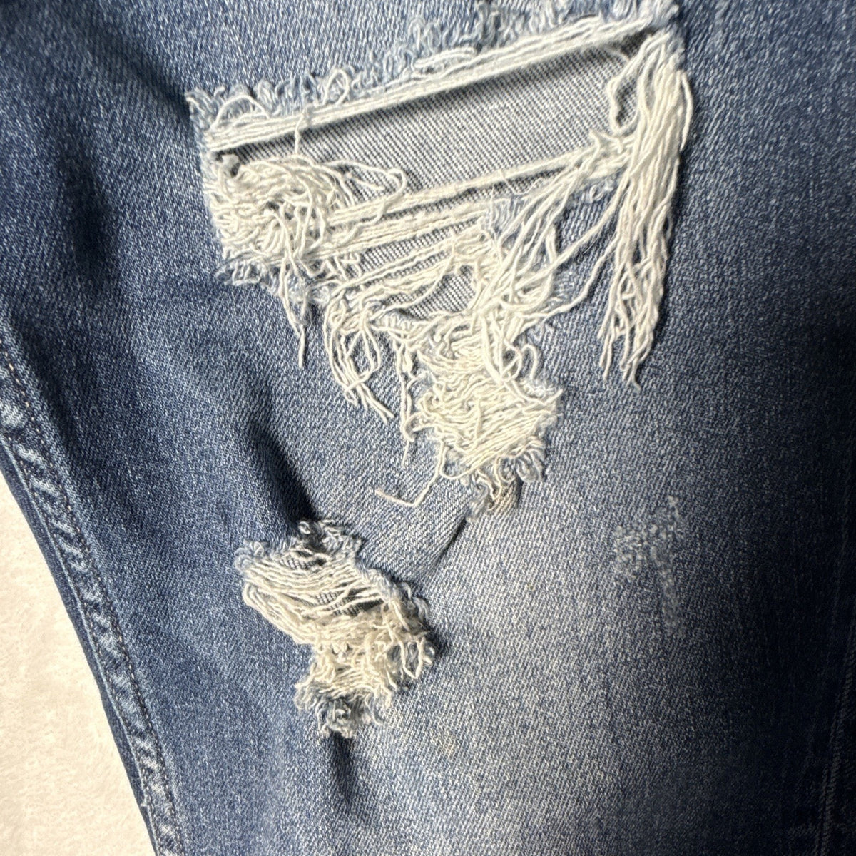 Flying Monkey Women's High Rise Distressed Stretch Skinny Jeans Blue Denim 29