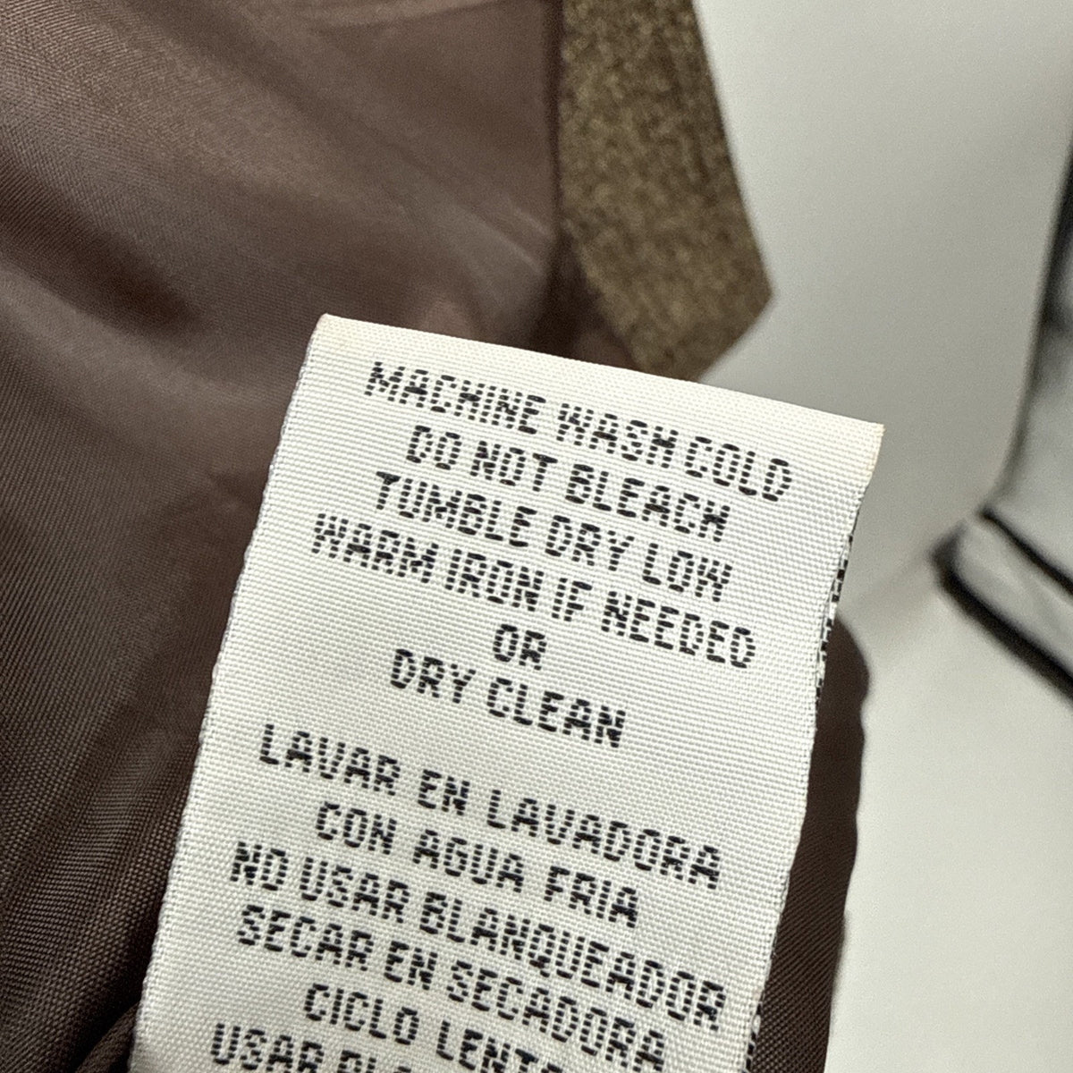 Danny & Nicole Blazer Women 16W Brown Tweed Pleated Plus Size Career Jacket