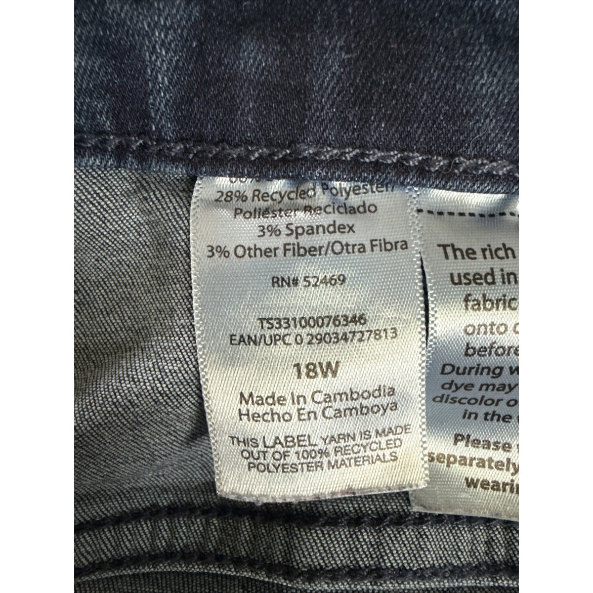 Terra & Sky Jeans - Womens Size 18W Skinny Blue - High Rise 5 Pocket Stretch