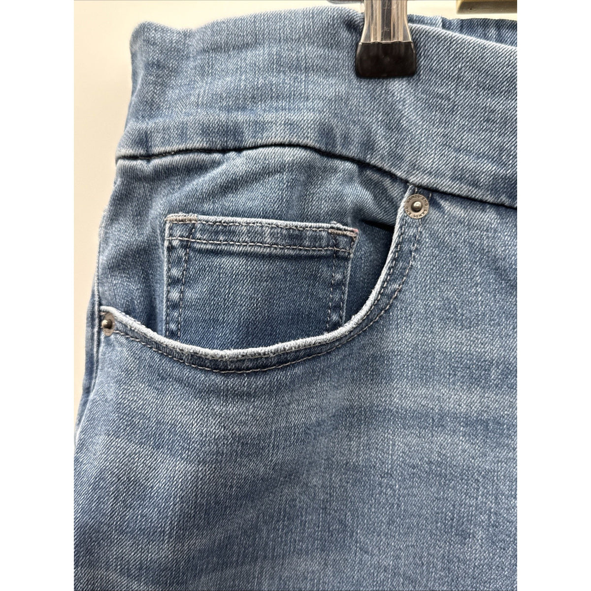 Lands End Women’s Mid Rise Pull On Skinny Jeans Plus Size 20W Casual Stretch