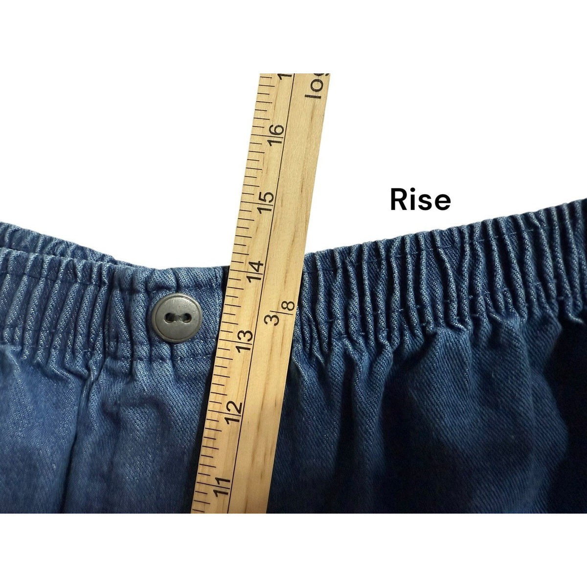 Woman Within Pull On Jeans Plus 22W Tall Denim Blue Jean Elastic Waist Casual