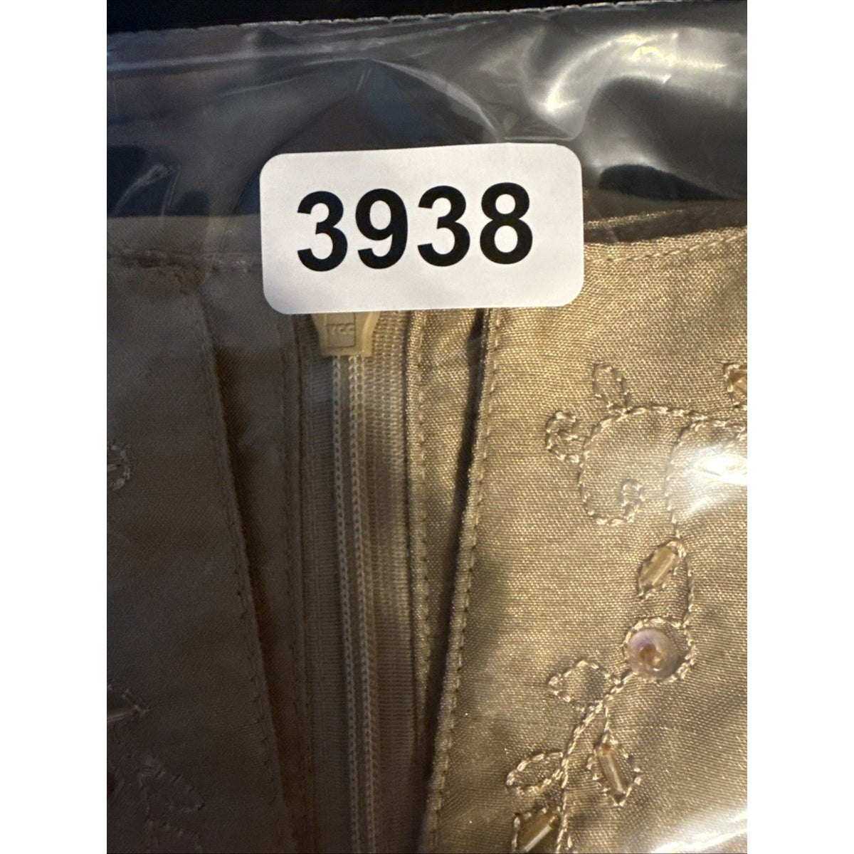 A Wild Thyme Women’s 22 Gold Beaded Sleeveless Blouse NWT Dressy Evening Top