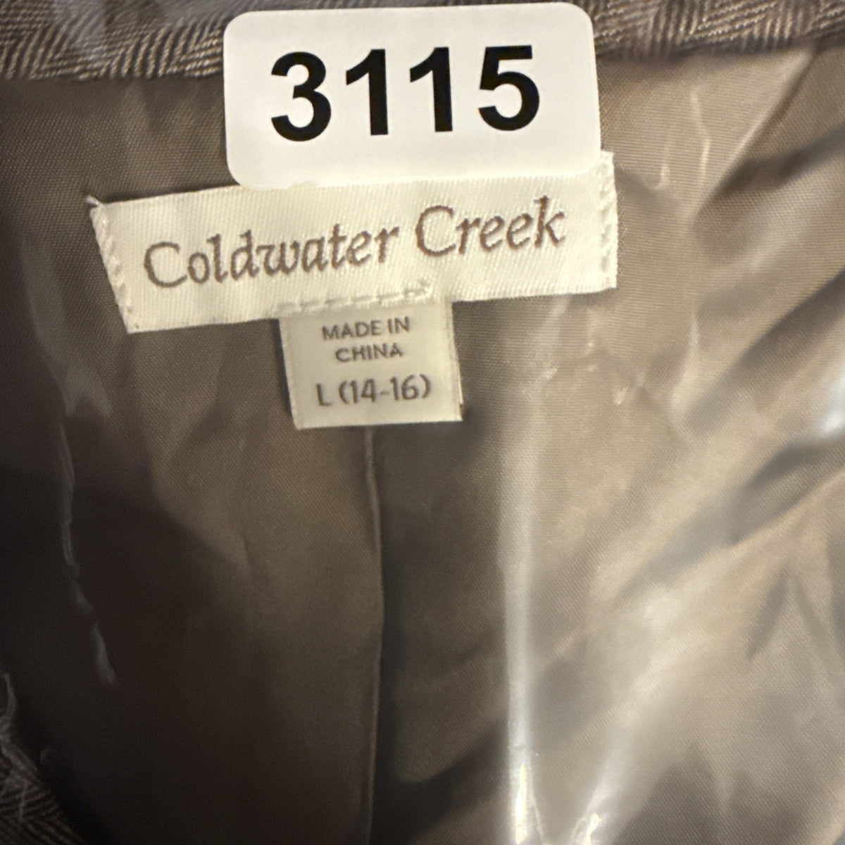 Women's Coldwater Creek Women’s Large Jacket Brown Size 14-16