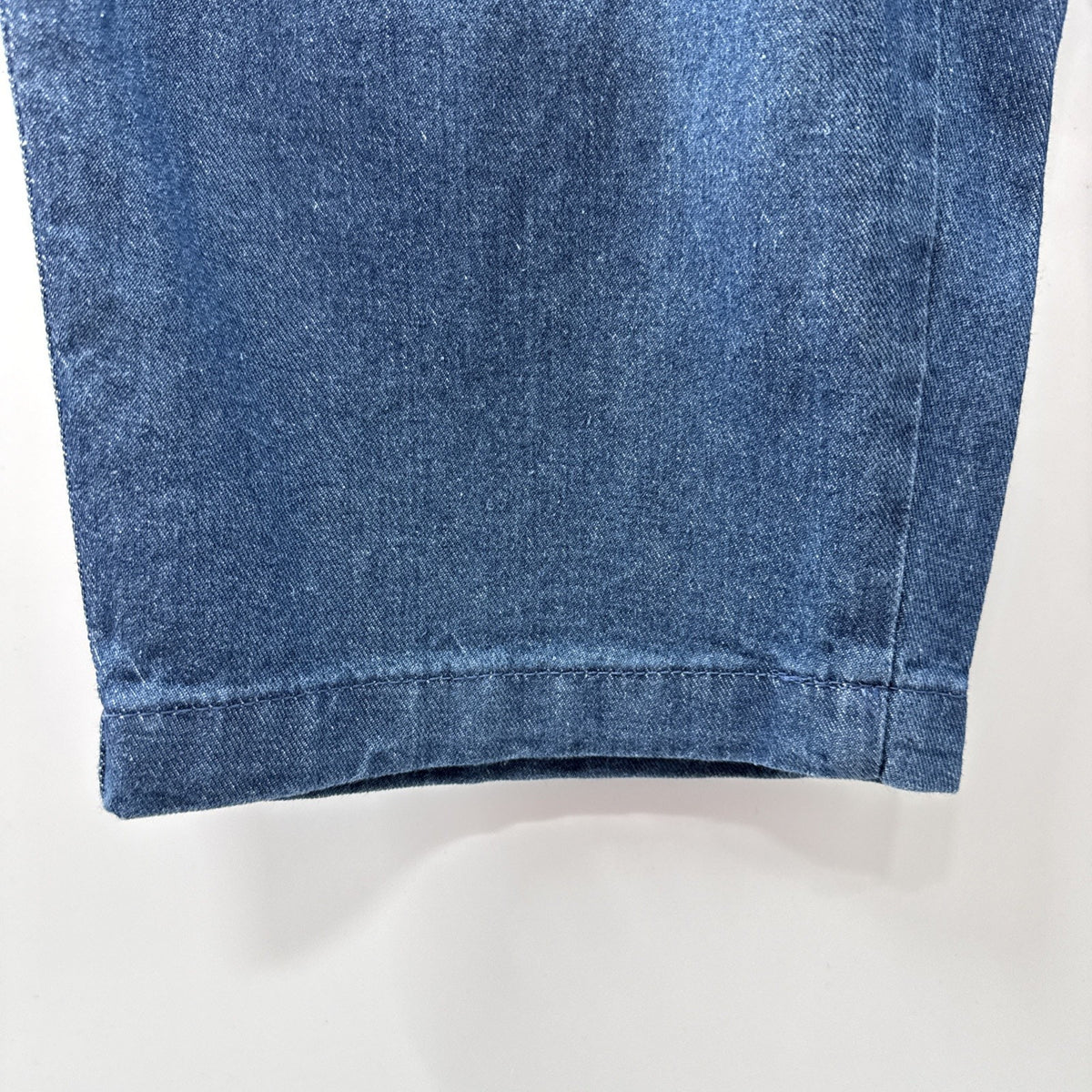Woman Within Crop Pants Blue Jean Denim Elastic Waist Size 14W Pocket Comfort