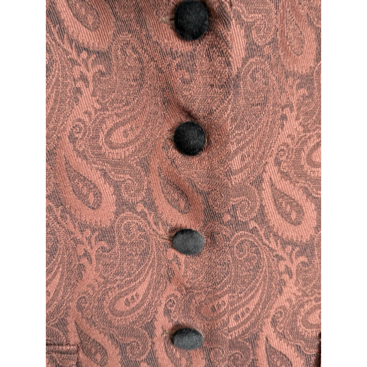 E.R. Gerard Renlyn Vintage Paisley Blazer 10 Velvet Collar Button Front Jacket