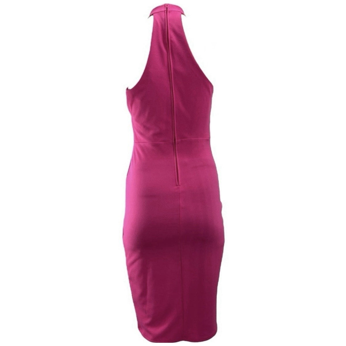 Bisou Bisou faux wrap dress Womens Size 4 Halter Party NWT Pink Barbiecore