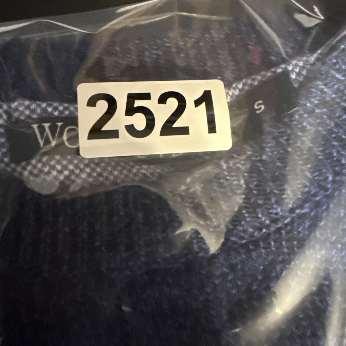 WoolOvers Men’s Blue Cotton Knit Crewneck Sweater Small Classic Pullover