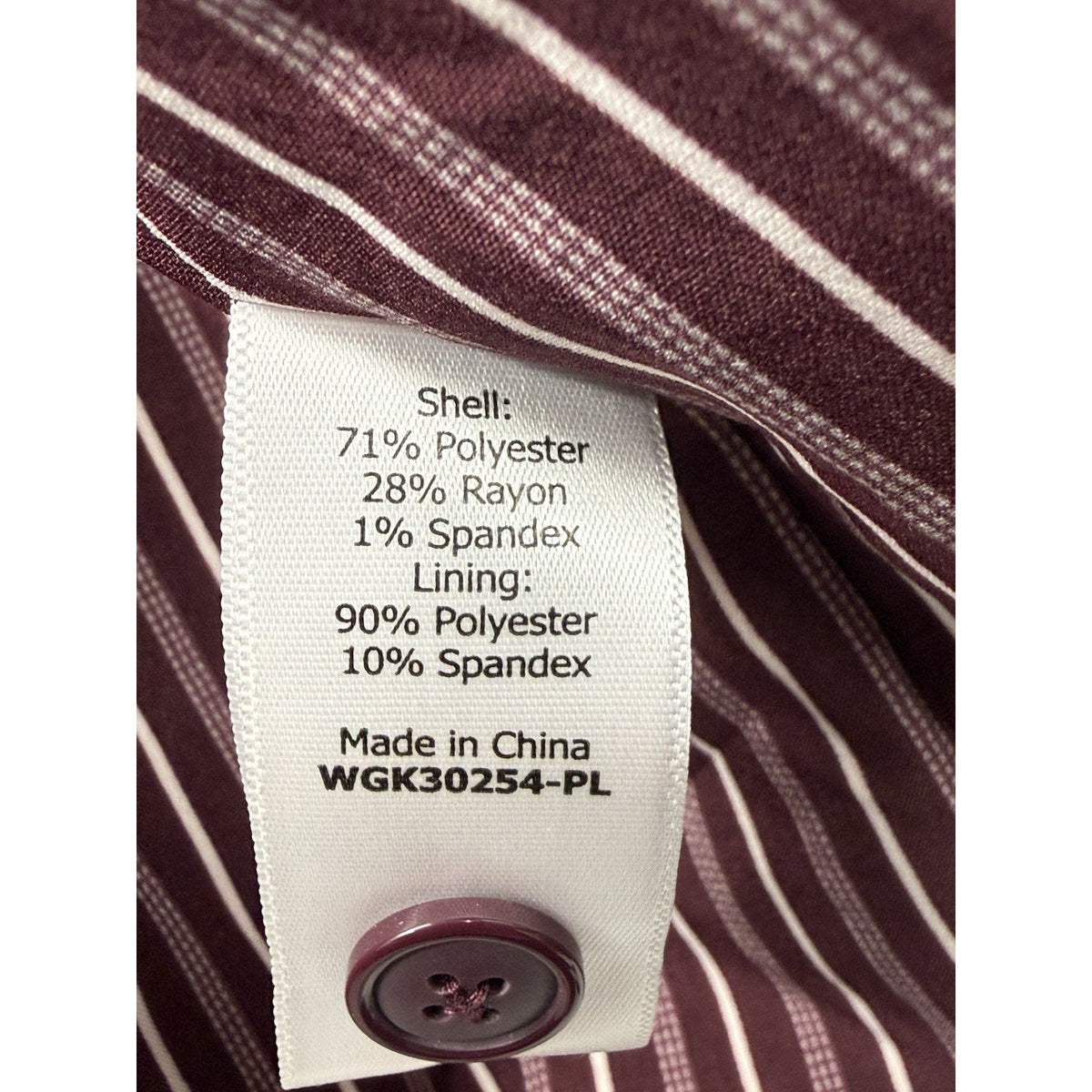 41 Hawthorn 3X Burgundy Knit Blazer Jacket Open Front Stretch Career Office Plus