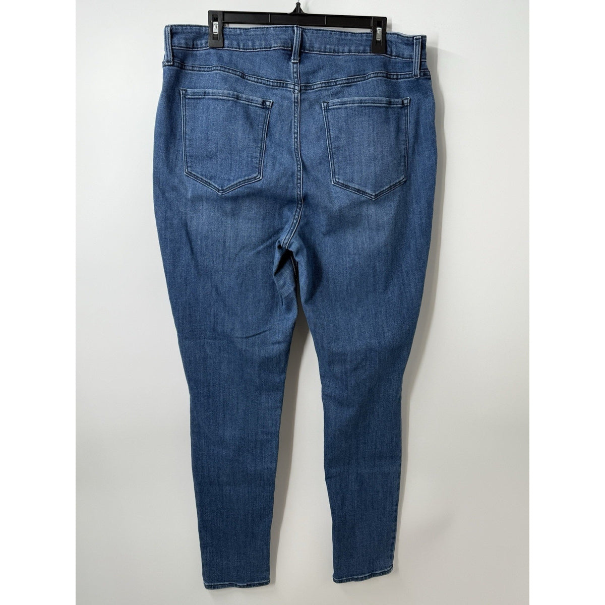 Old Navy Super Skinny Jeans 18 Tall High Rise Blue Stretch Denim 5-Pocket
