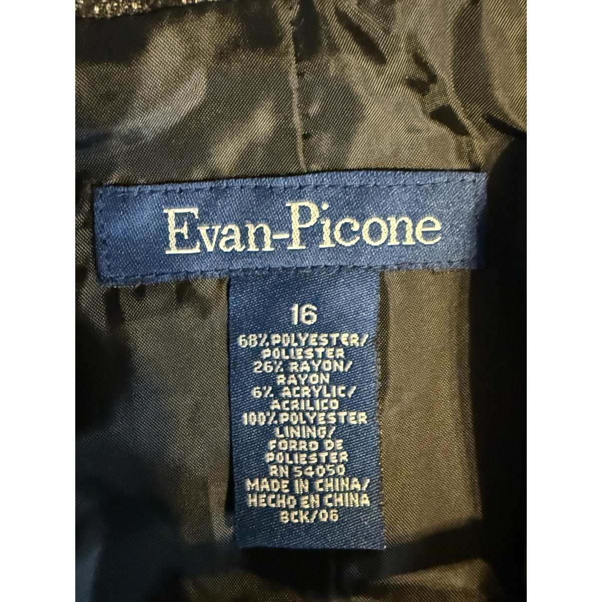 Evan Picone Floral Jacquard Blazer Dark Academia Gothic Romantic Size 16