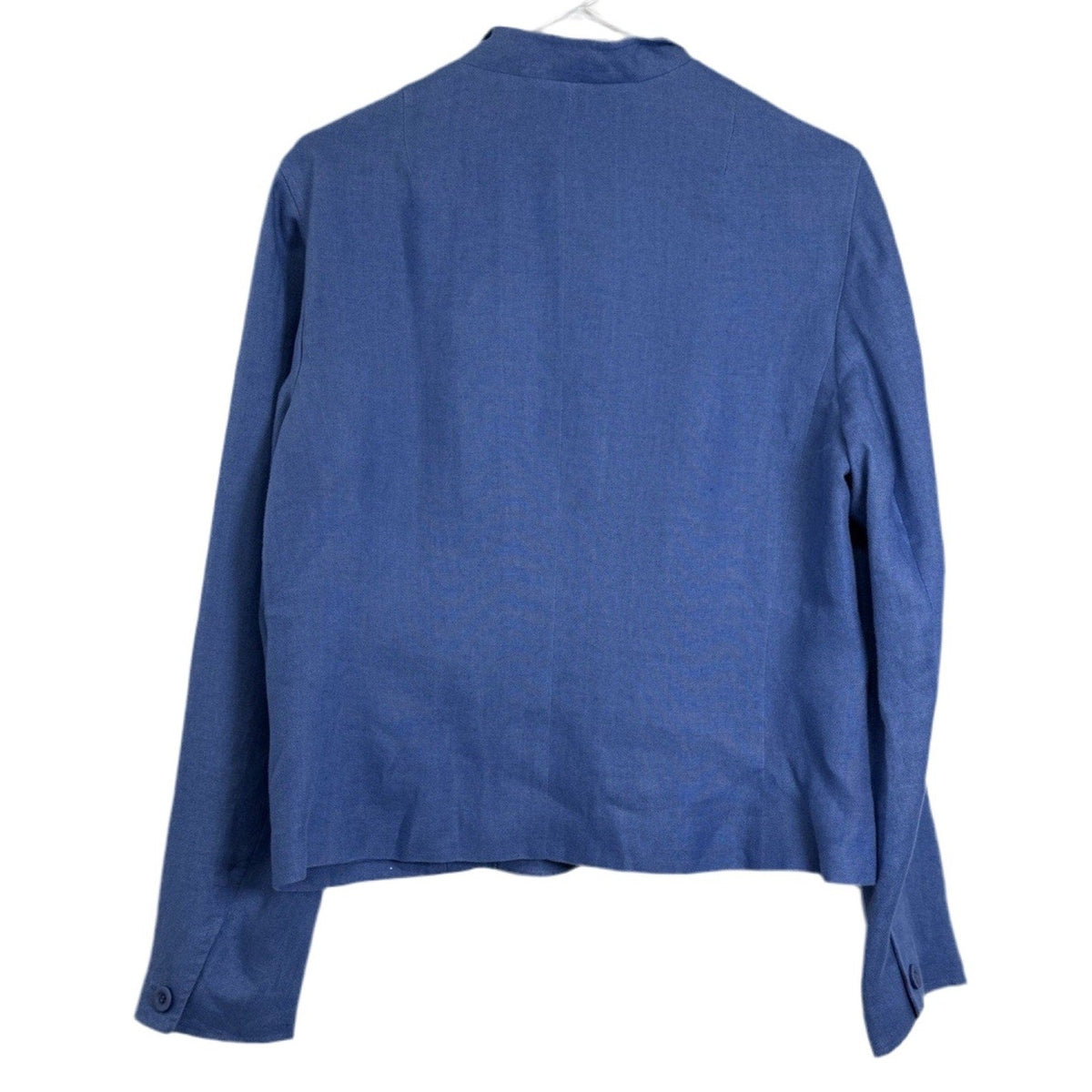 Talbots Women’s Irish Linen Blazer Blue Sz 10 Classic 3 Button Jacket
