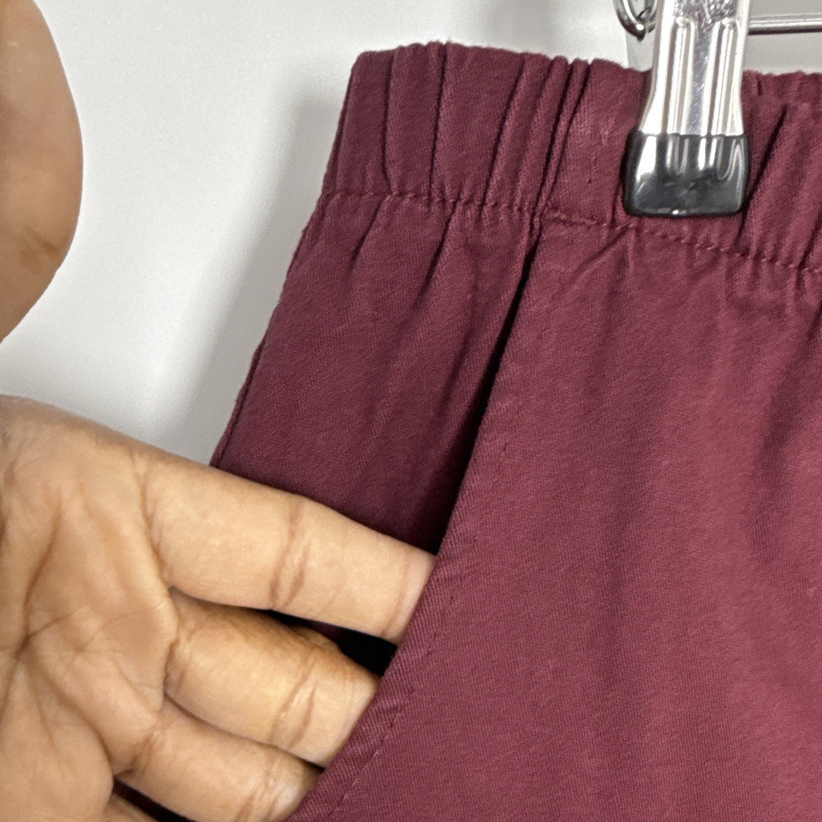 d&co. denim + company Women’s 1XP Petite Burgundy Pull On Pants Pockets