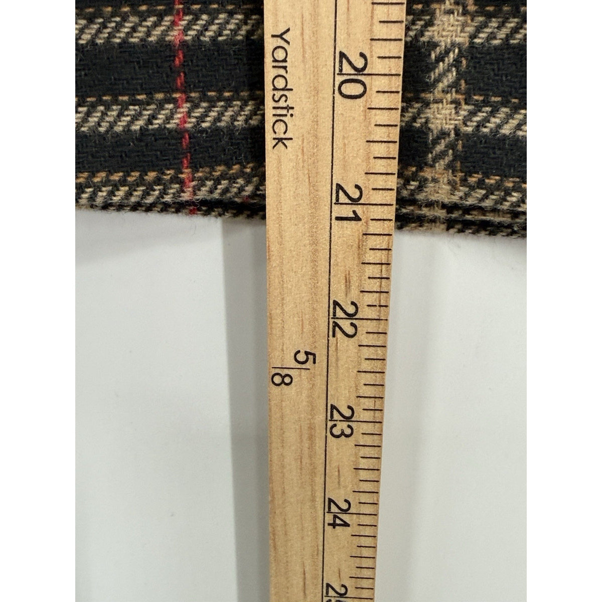Sag Harbor Petite Plaid Wrap Skirt Wool Blend Fringe Size 14 Classic