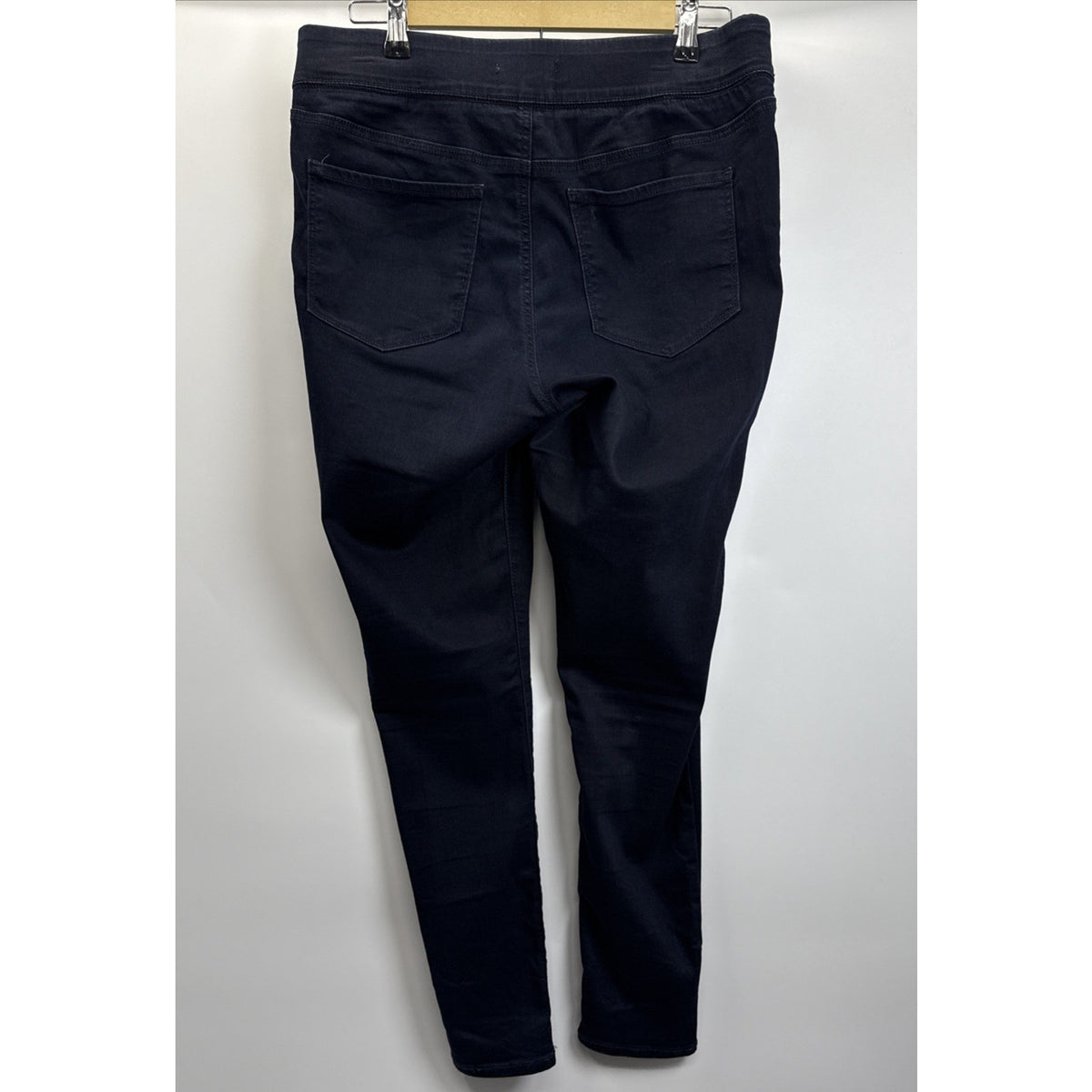 Old Navy Rockstar Mid Rise Skinny pull on Jeans Women Sz 12 Regular Dark Stretch