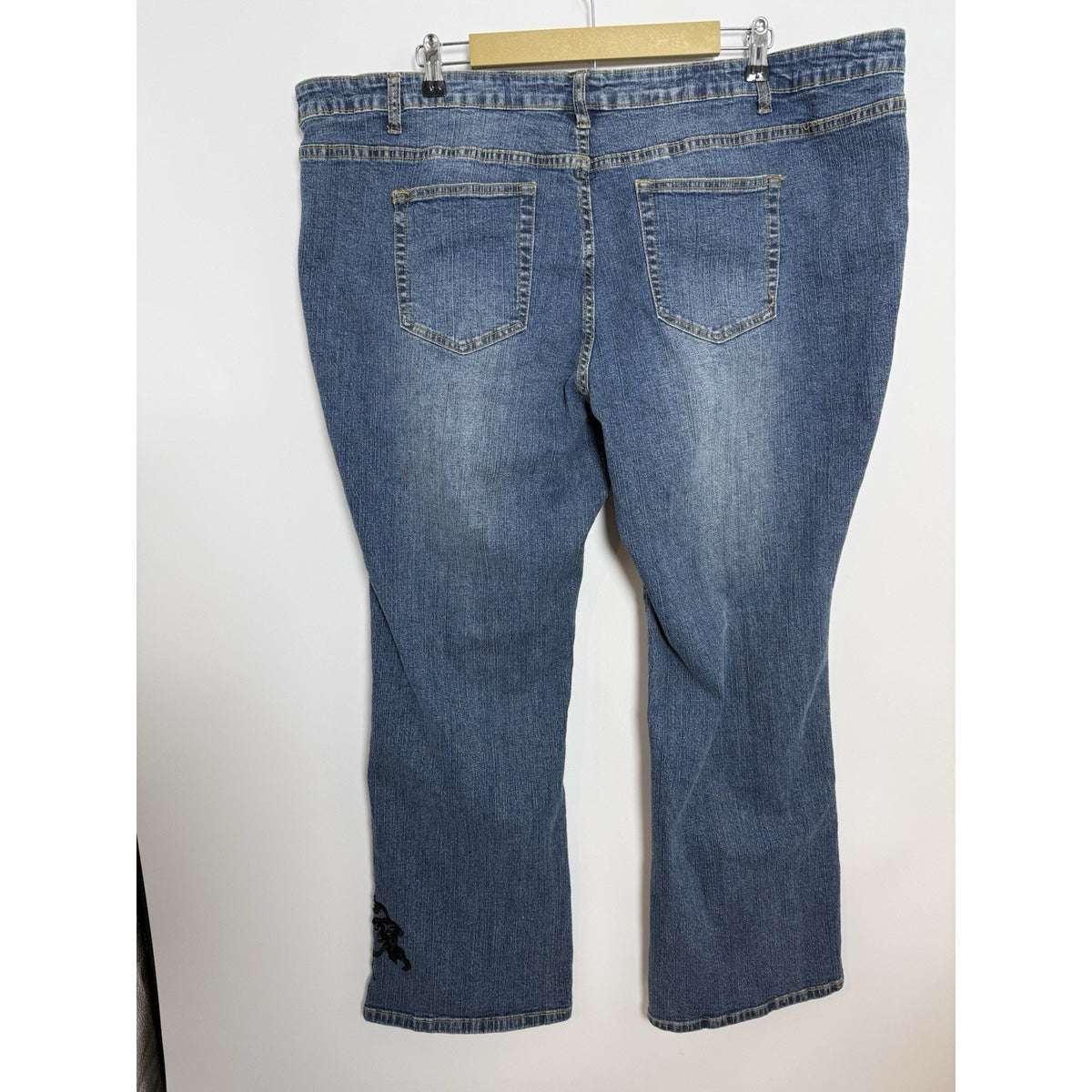 Just My Size Women Size Stretch Denim Bootcut Jeans High Rise Embroidered, 3XL?