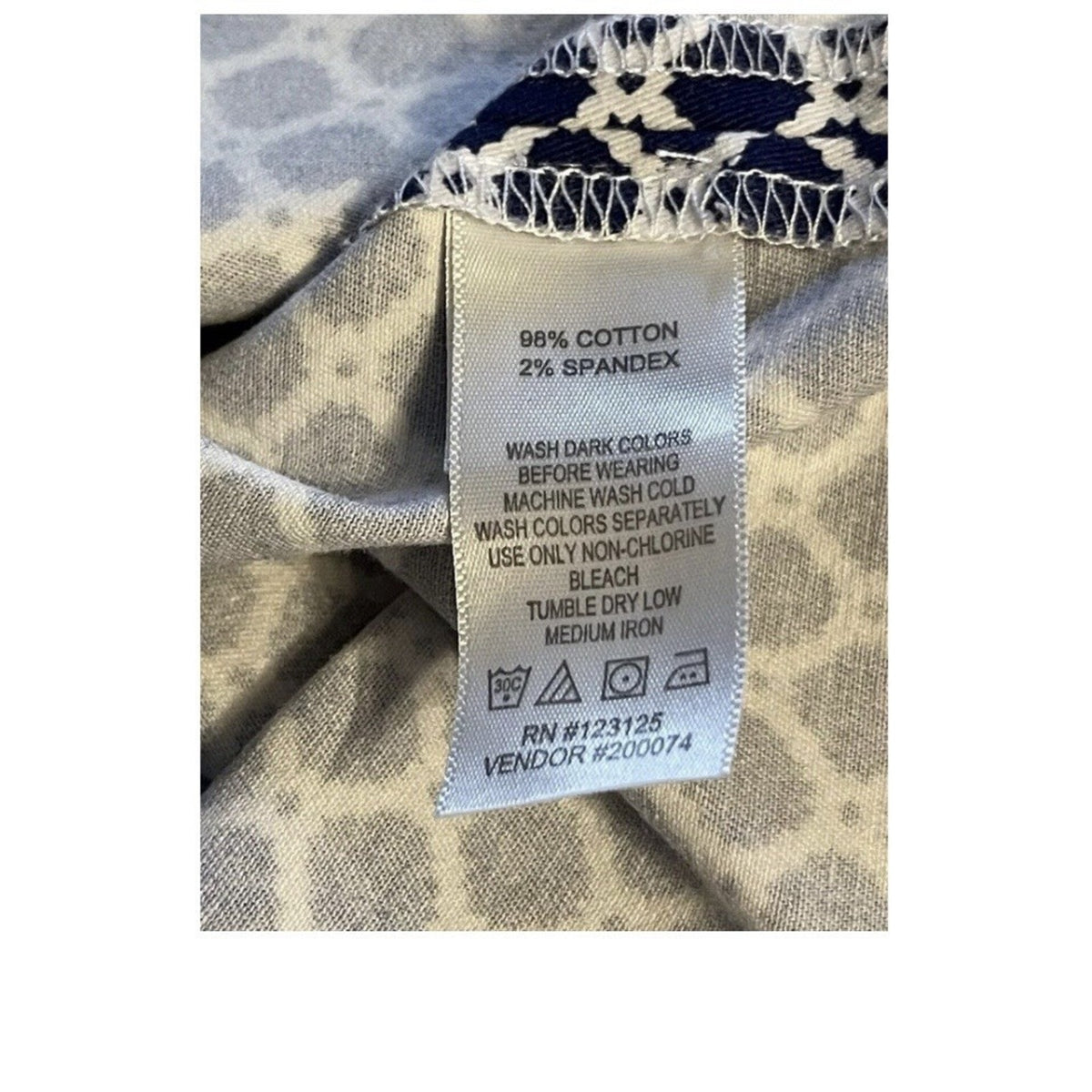 Chadwicks of Boston A Line Skirt Classic Stretch Size 10 Navy Blue White Pockets