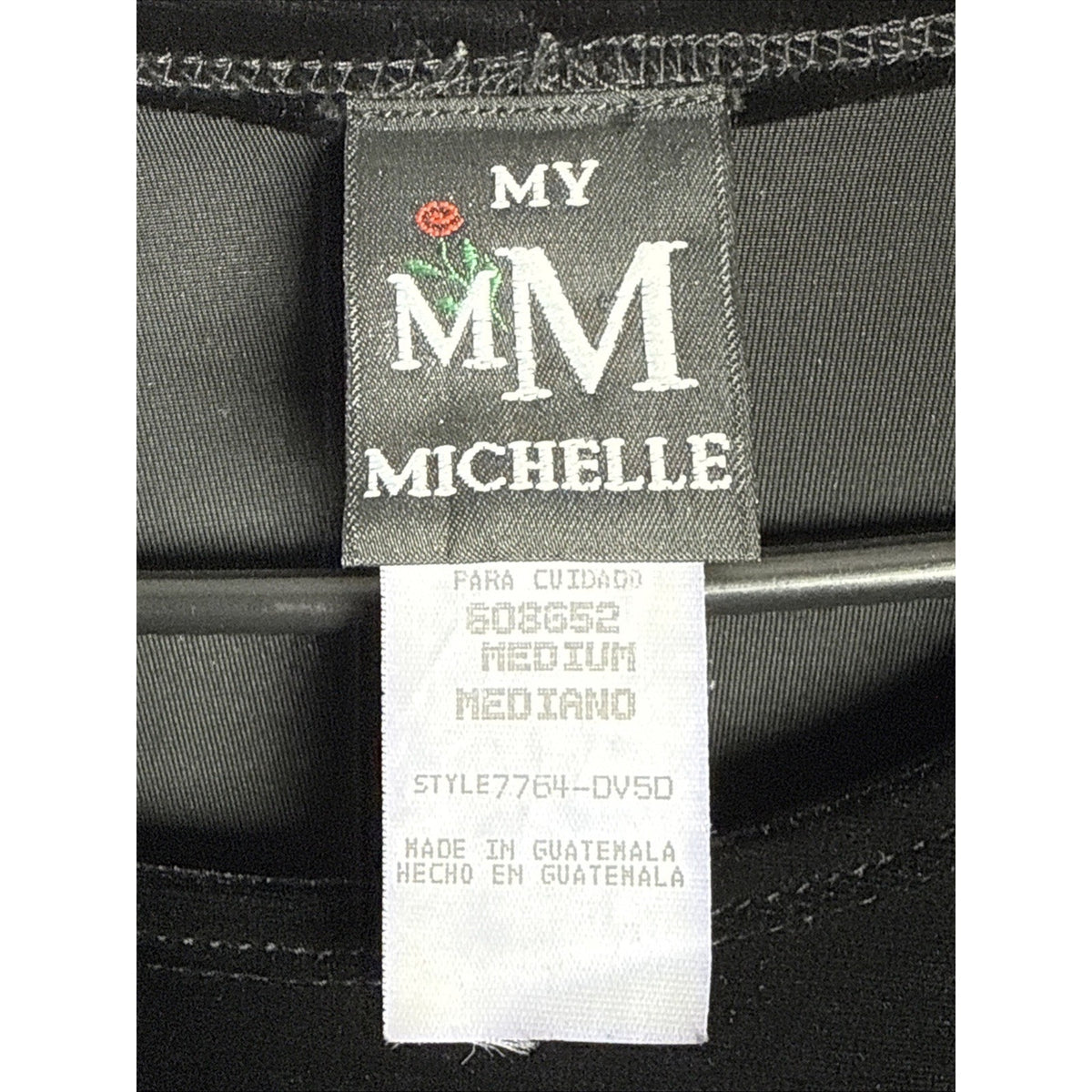 Vintage Y2K My Michelle Black Velvet Dress M NWT Long Sleeve 90s Minimalist