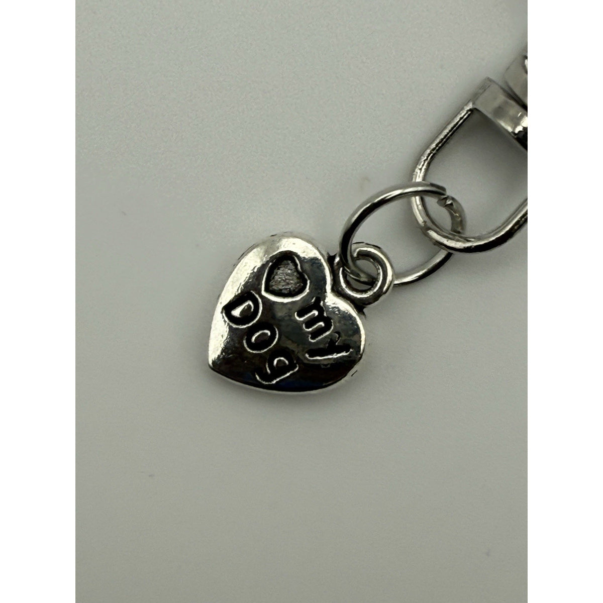 Midnight Purple Paw Print Dog Keychain Purse Charm Dog Lover Gift Handmade