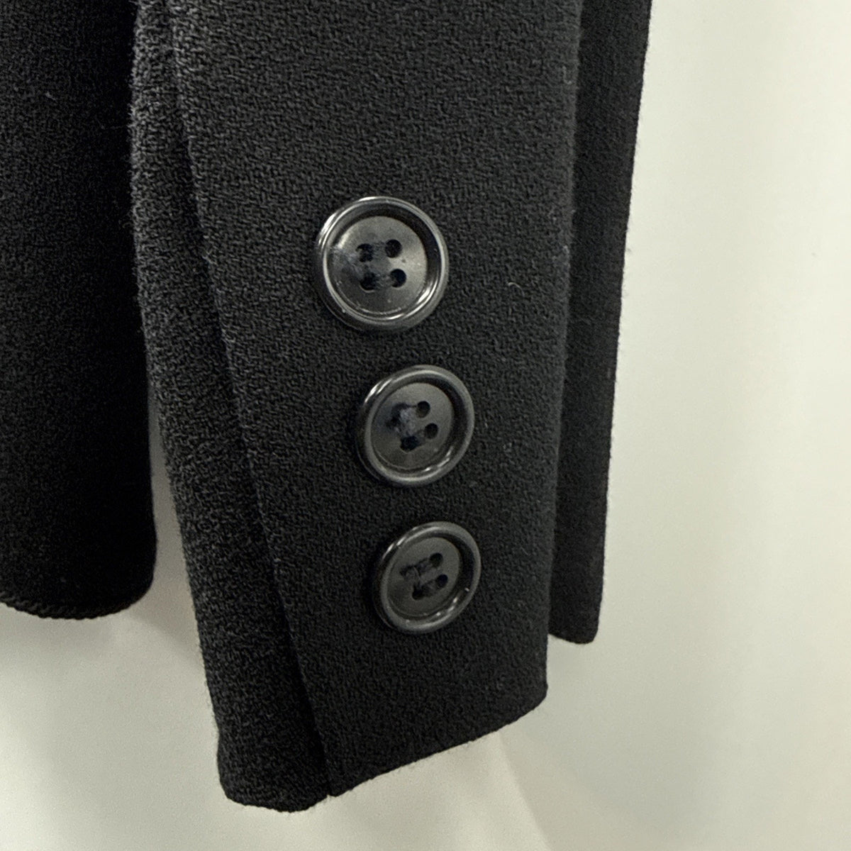 Evan Picone blazer 14 Black Vintage Wool Women Blazer 3 Button