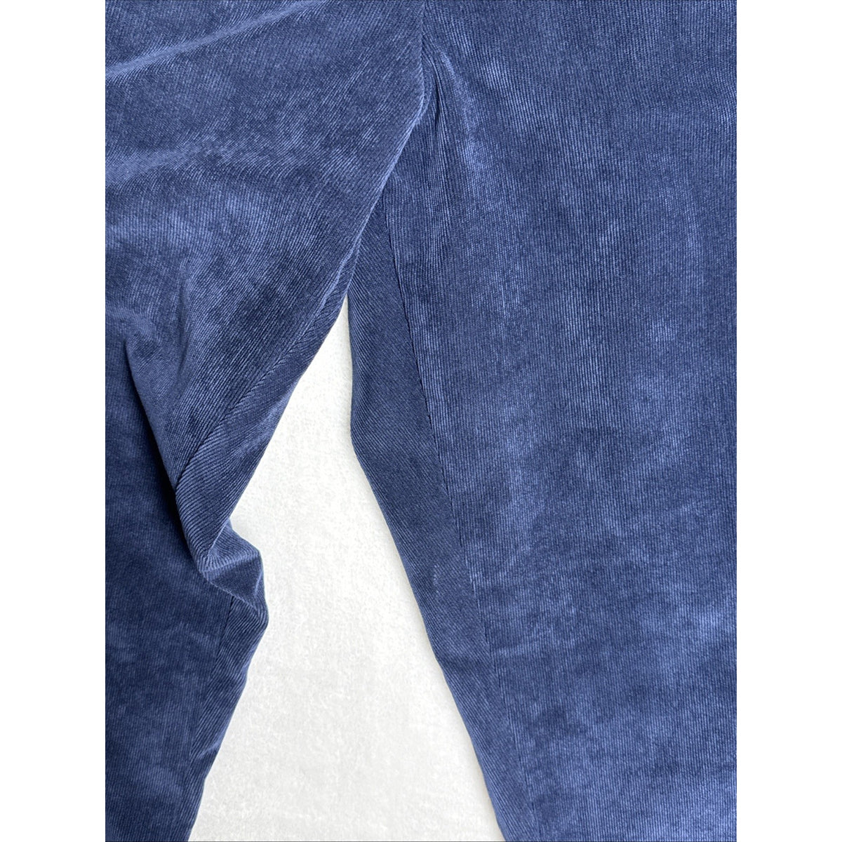 Alfred Dunner Dk Blue Corduroy Pants Sz 16 Pockets Elastic Waist Pull On Casual