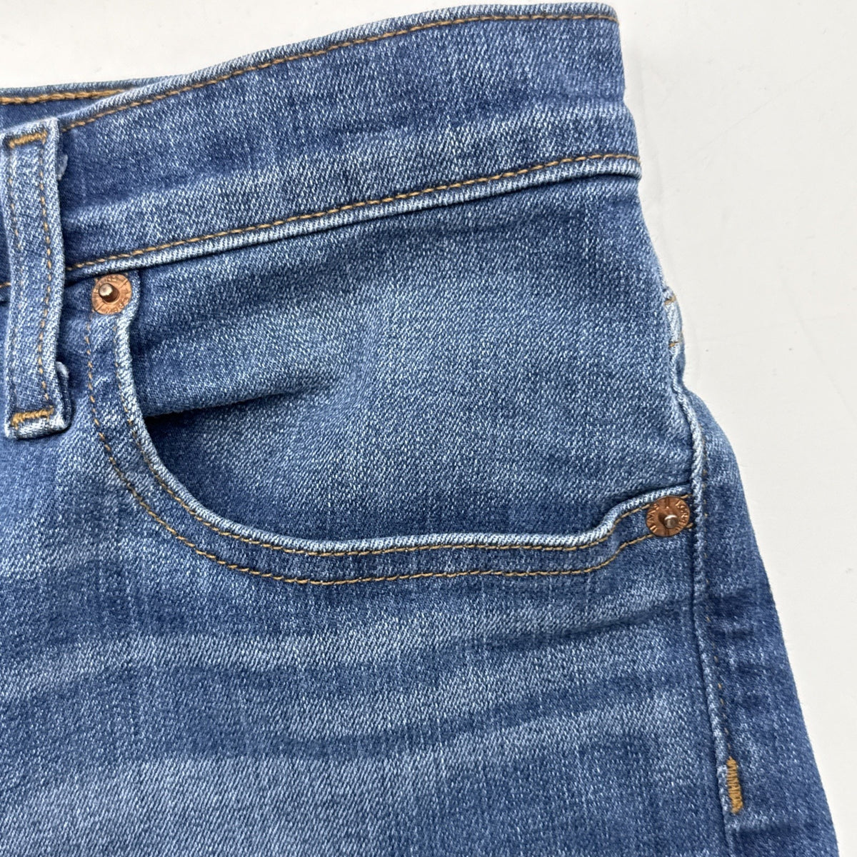 J Crew Jean Cut Off Shorts Women Size 29 Blue Denim Cuffed NEW