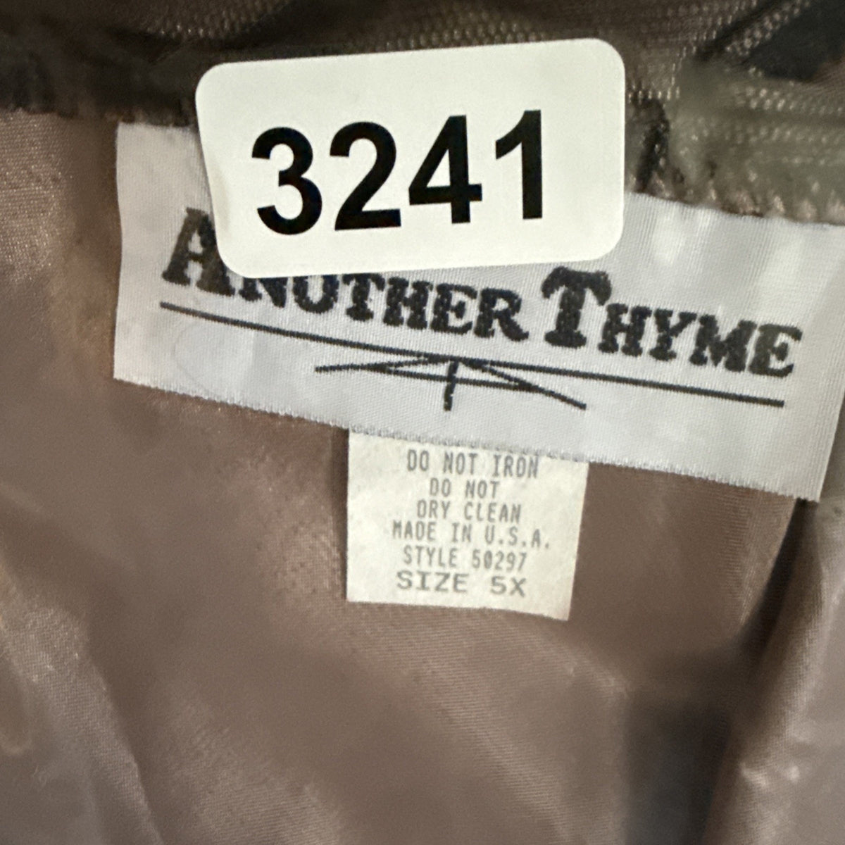 Another Thyme 5X Brown Beaded Mesh Babydoll Tank Top Y2K Evening Party Plus Size