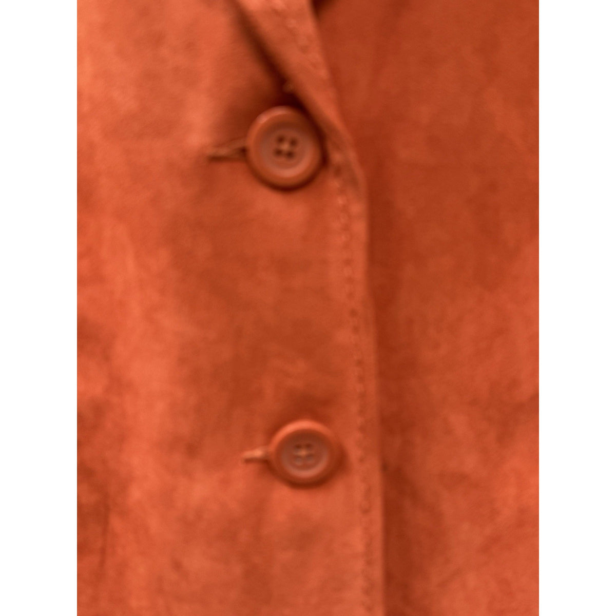 Studio Works Womens Blazer Jacket Size 12 Burnt Orange Faux Suede Career Western