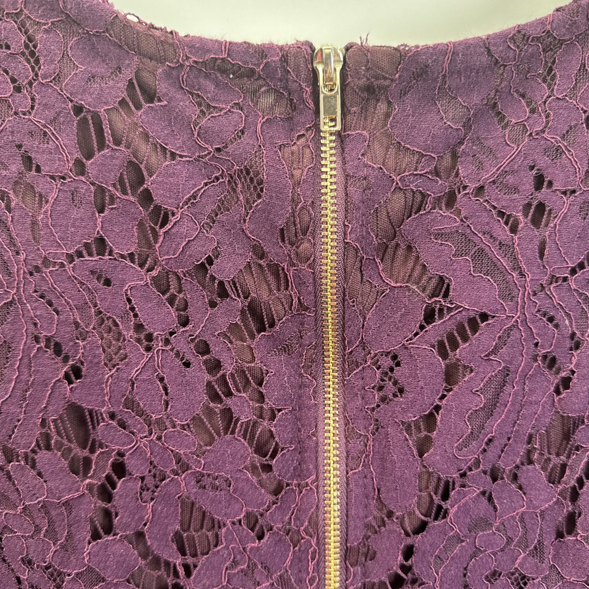 Charlotte Russe Purple Lace Romper Long Sleeve Boho Whimsigoth Gothic Mini L