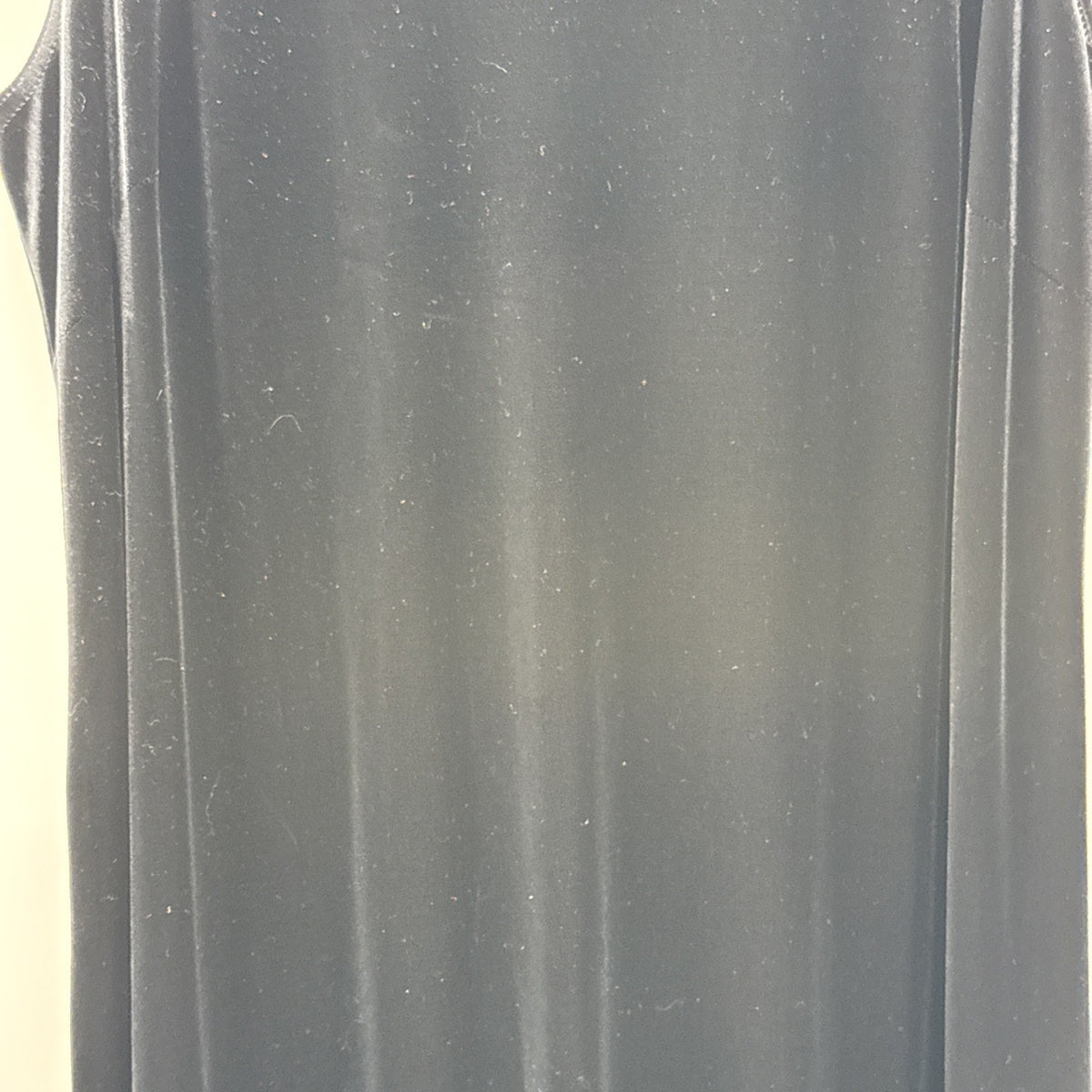 VTG Ronni Nicole II Black Velvet Maxi Dress 22W Sleeveless Side Slits Plus Size