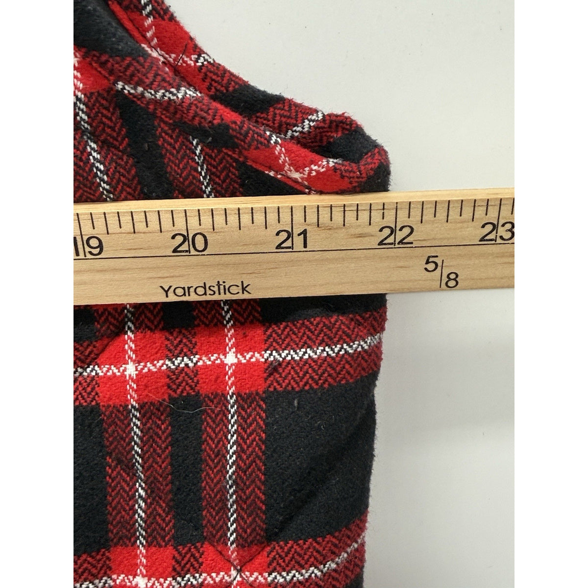 Cato Quilted Plaid Vest Red Black Cotton Zip Utility Pockets Outdoor XL