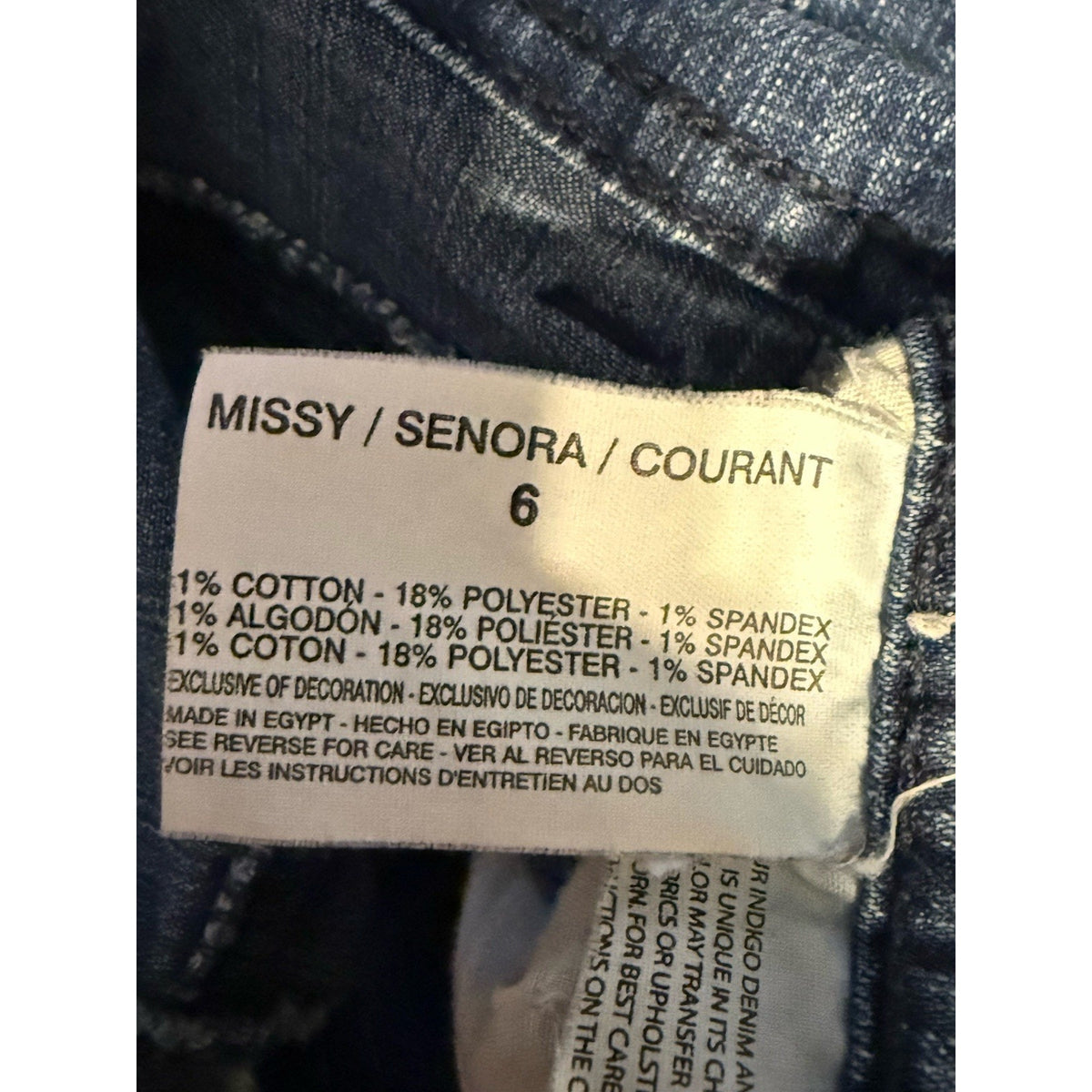 Gloria Vanderbilt Amanda Capri Jeans Womens 6 Blue Stretch Denim Mid Rise