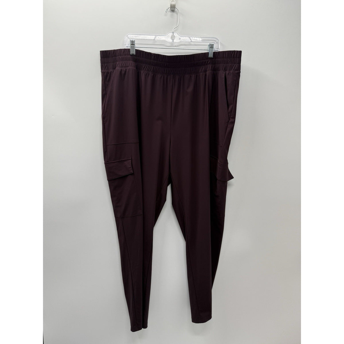 Old Navy Women’s XXL Tall High-Waisted SleekTech Cargo Pants Boxwood Purple