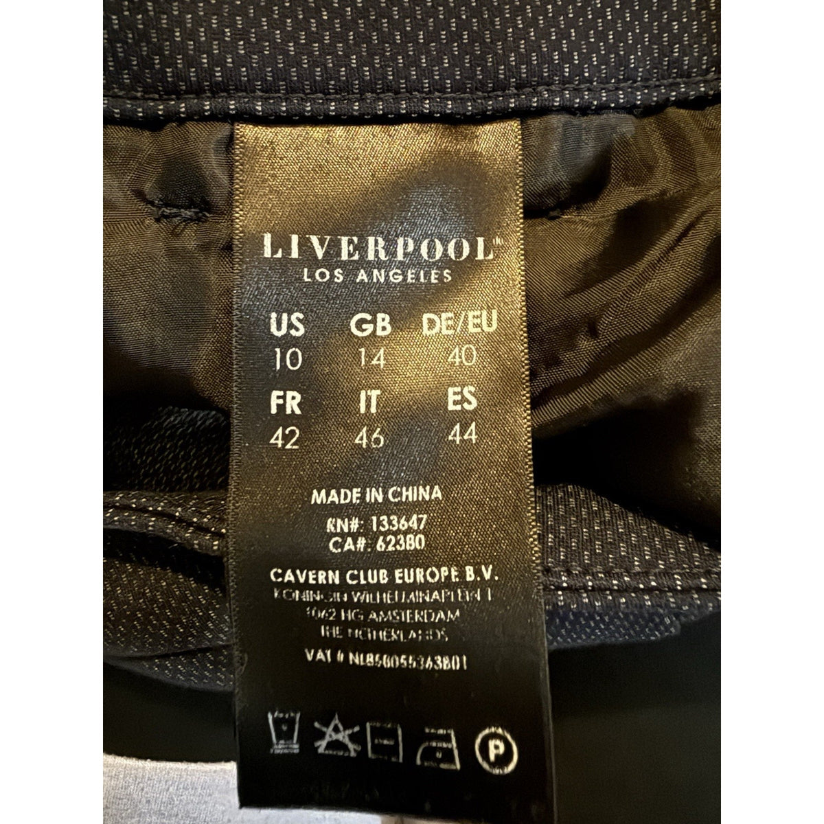 Liverpool Los Angeles Pants Womens 10 Navy Career Office Straight Ankle 30x28.5