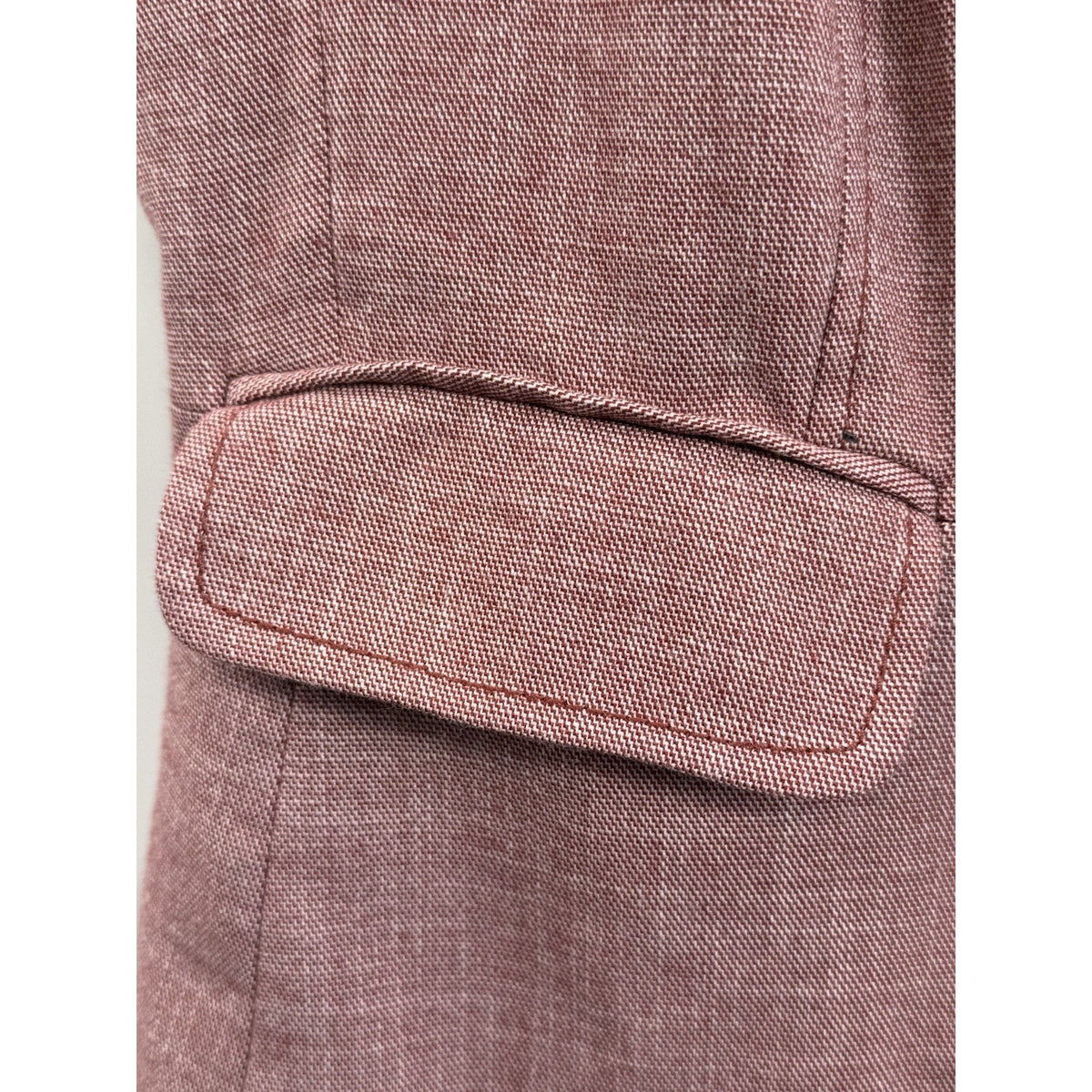 7th Avenue NY & Co Sleeveless Blazer Vest Womens 2 Red Career Dark Academia